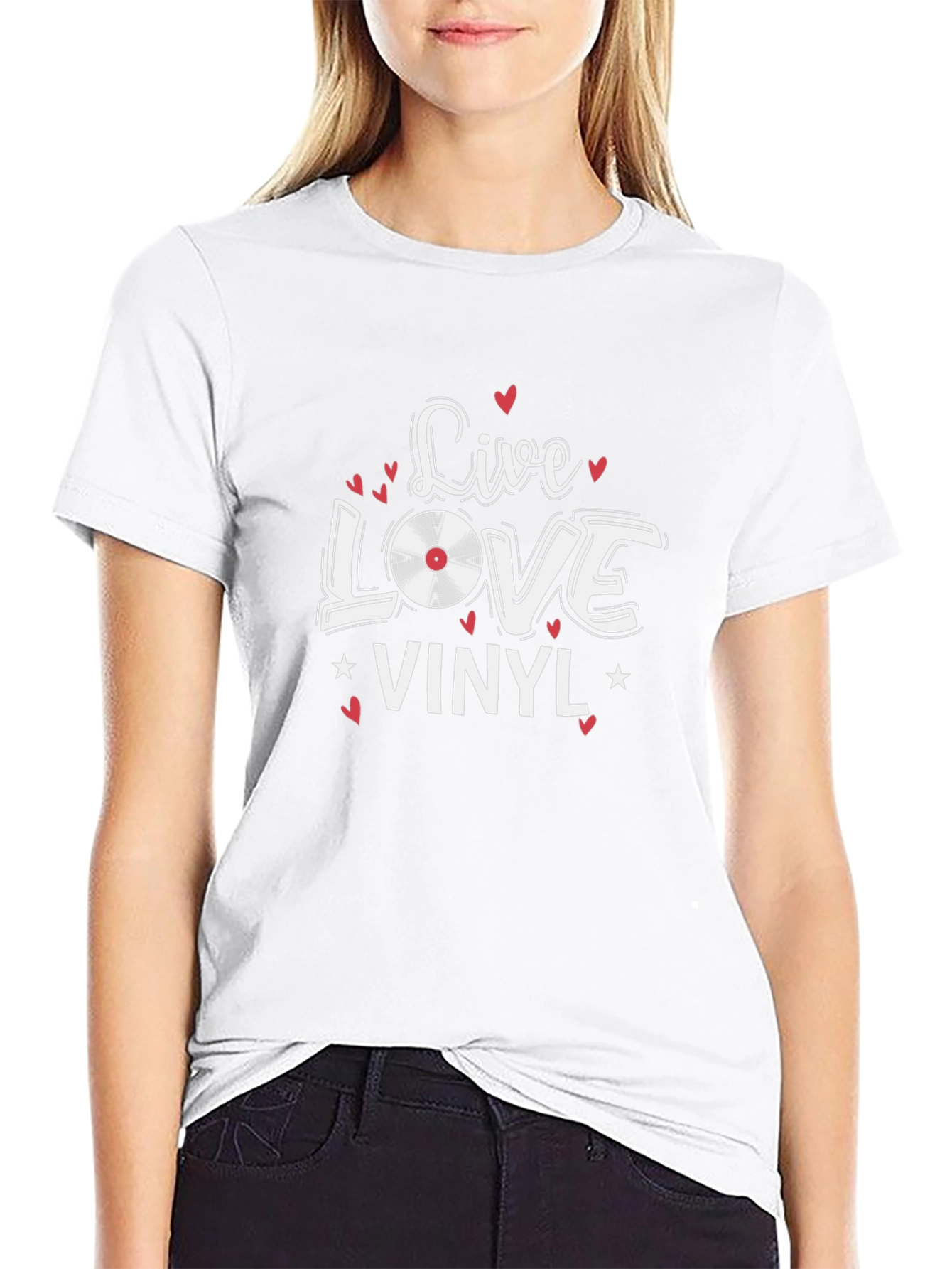 Live Love Vinyl Graphic T-Shirt