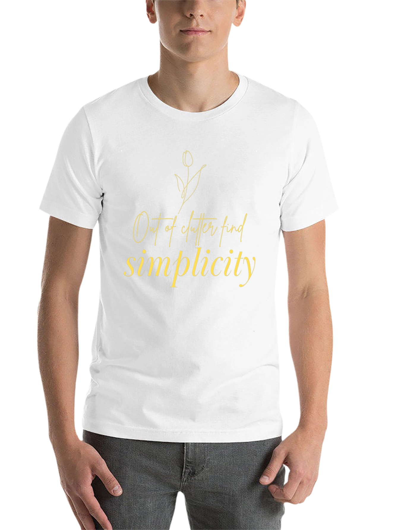 Simplicity Find T-Shirt - Stylish Minimalist Design