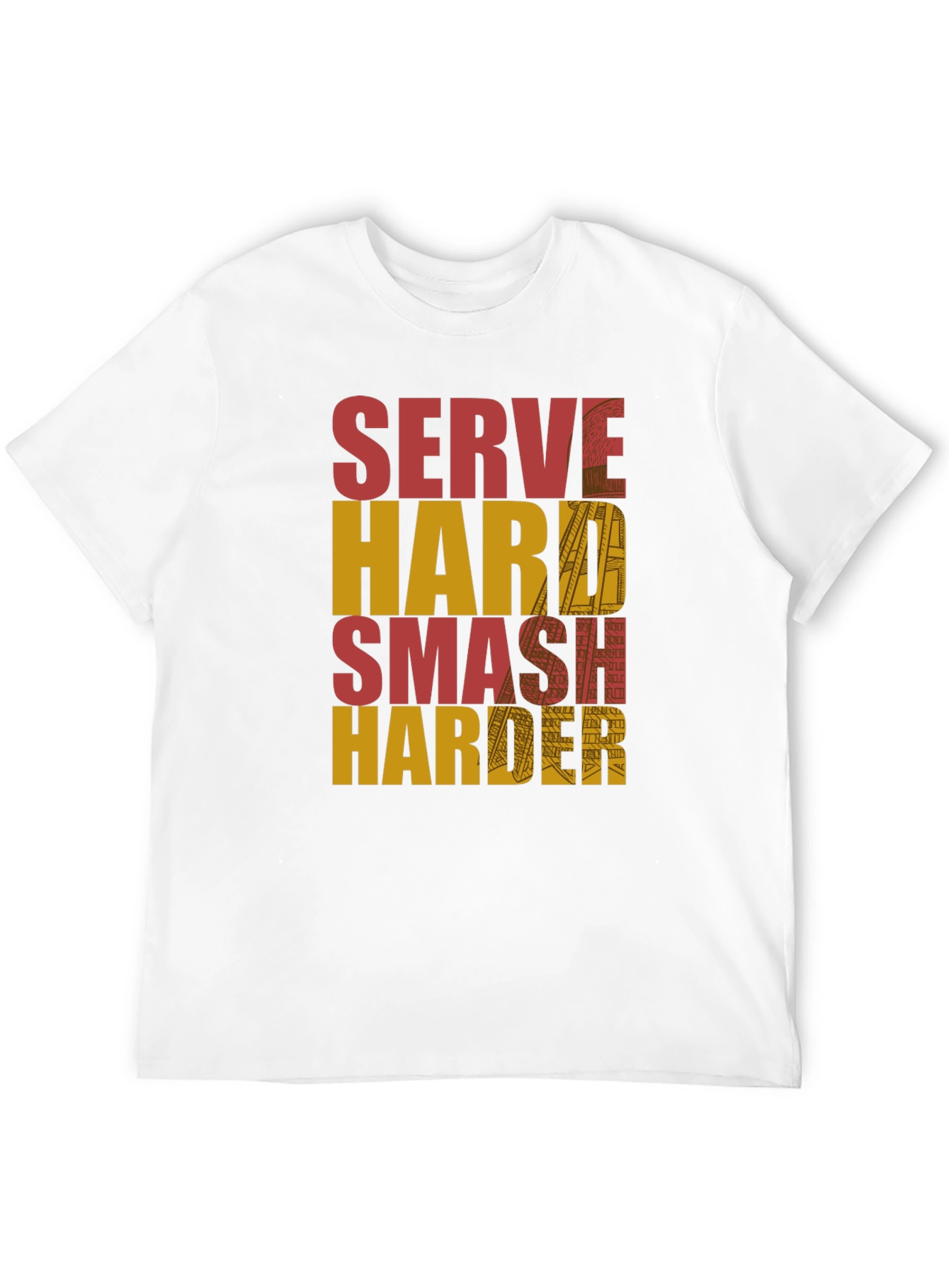 Serve Hard Smash Harder Graphic Tee