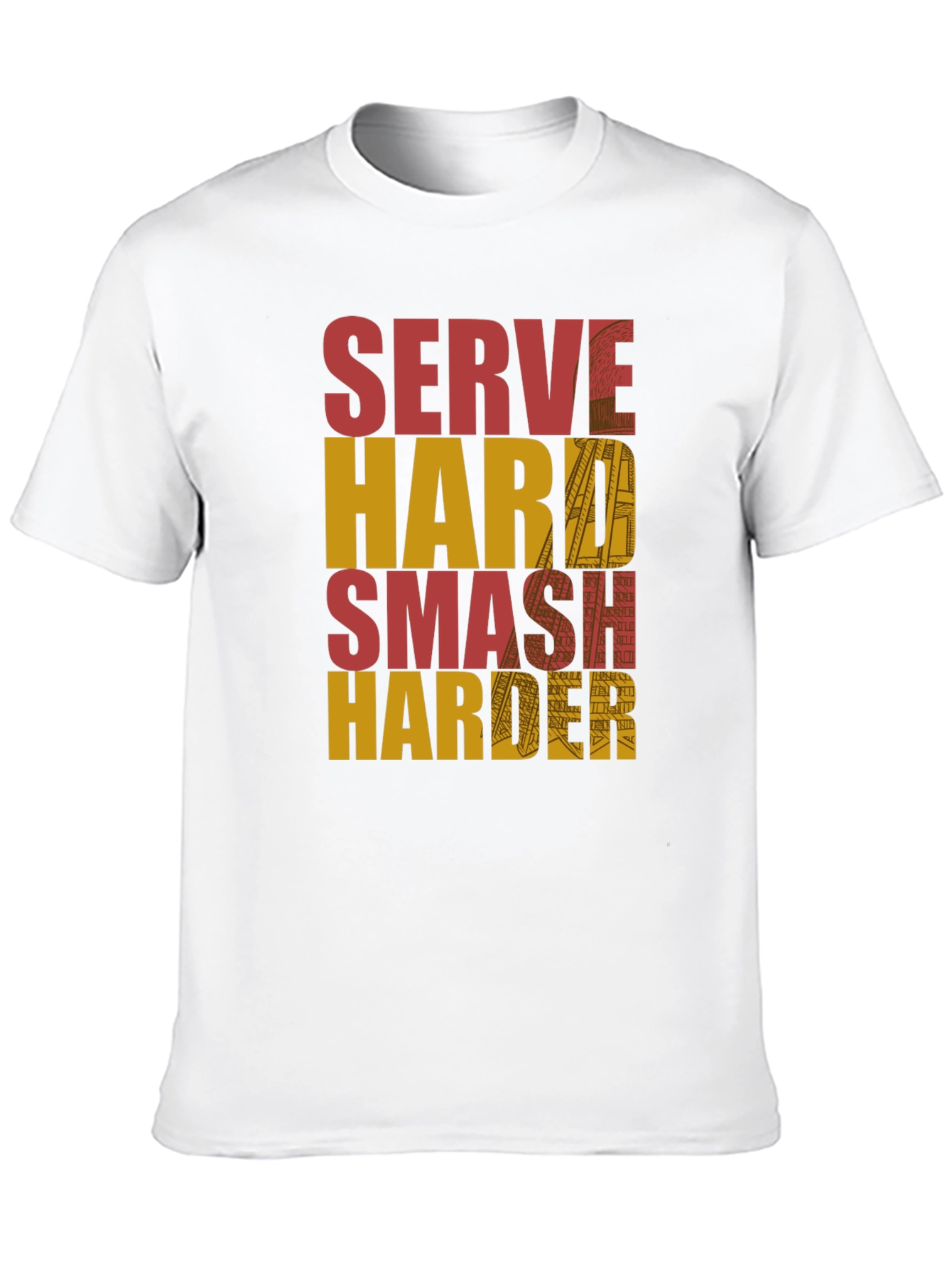 Serve Hard Smash Harder Graphic Tee