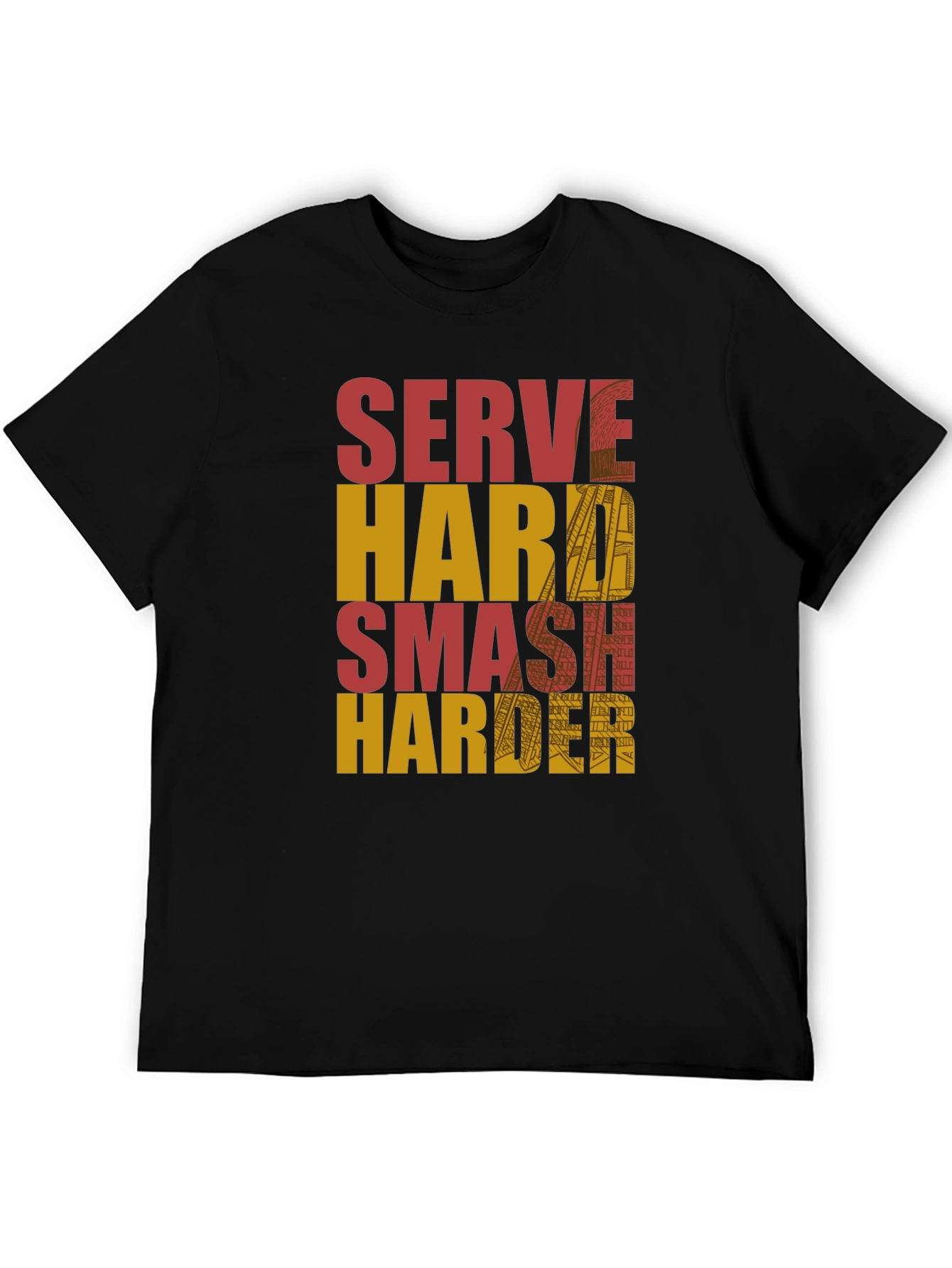 Serve Hard Smash Harder Graphic Tee
