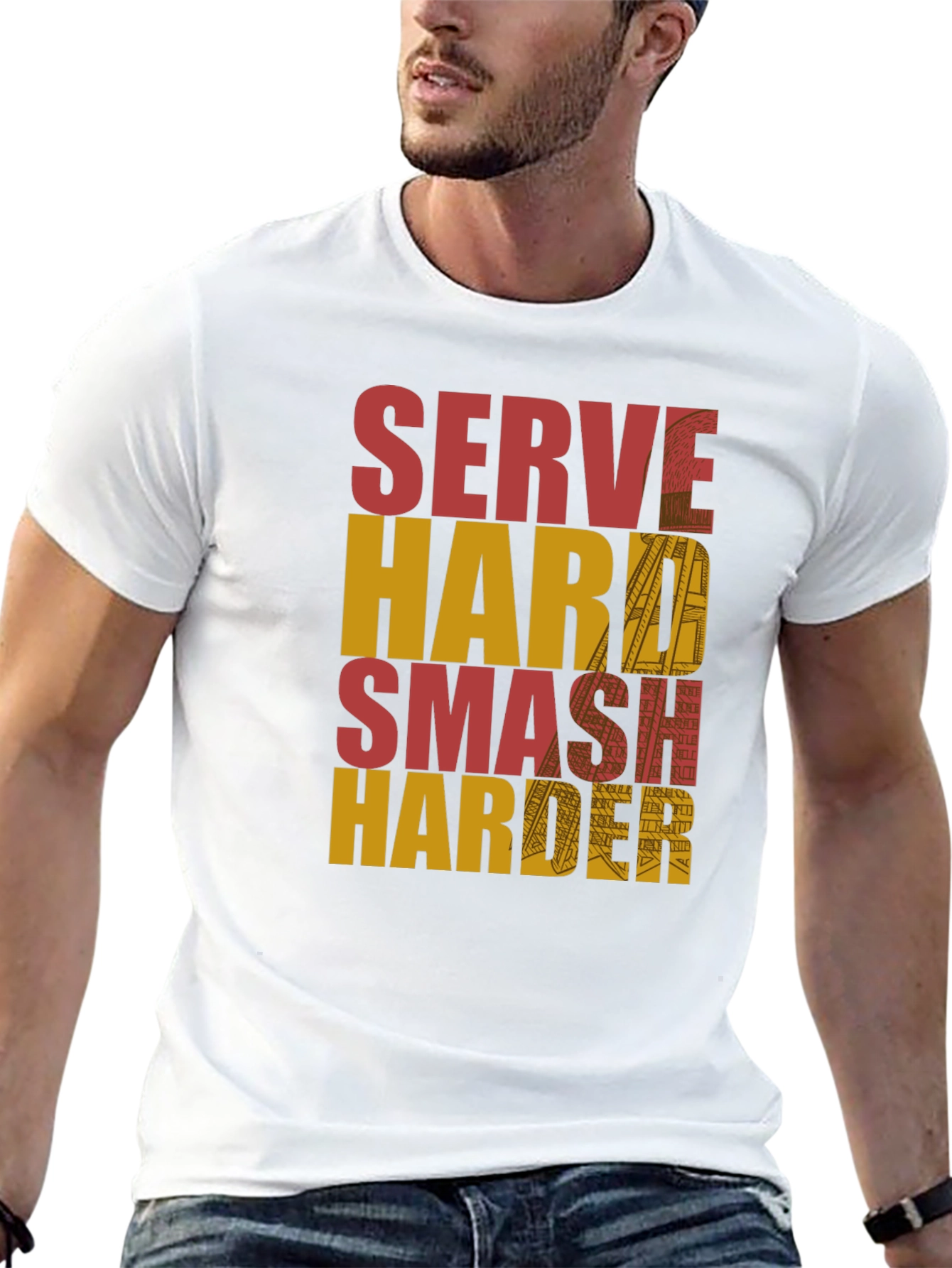 Serve Hard Smash Harder Graphic Tee