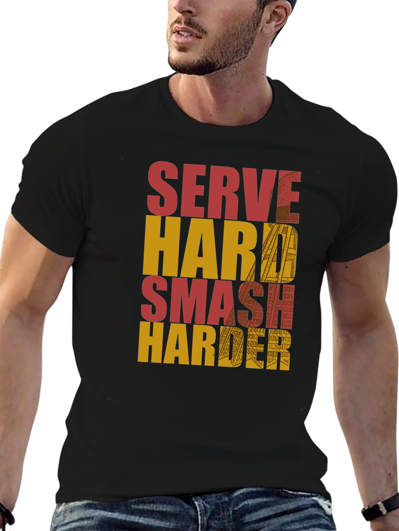 Serve Hard Smash Harder Graphic Tee