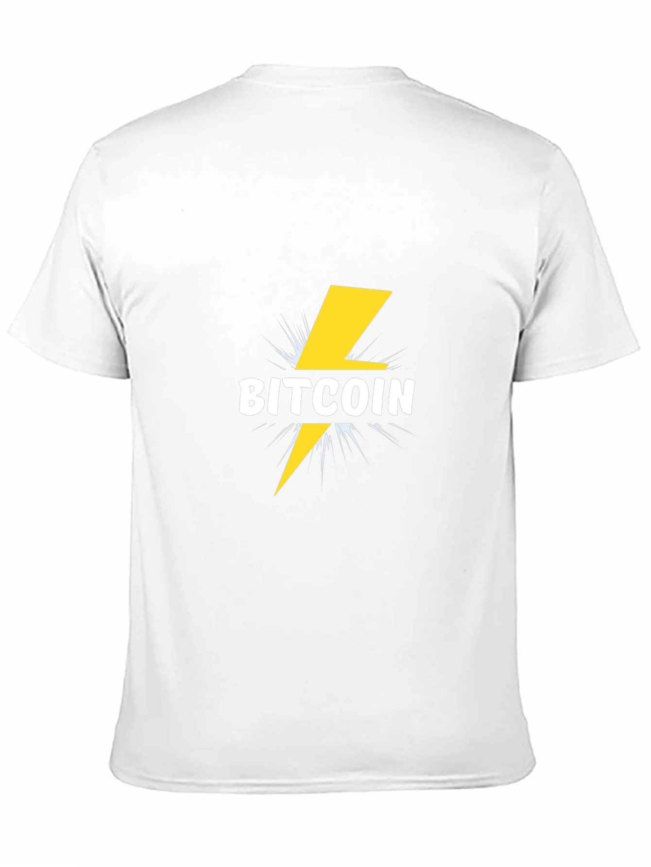 Bitcoin Lightning Bolt Graphic Tee - Black