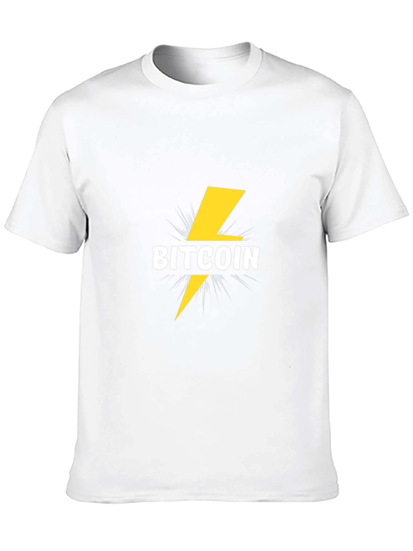 Bitcoin Lightning Bolt Graphic Tee - Black