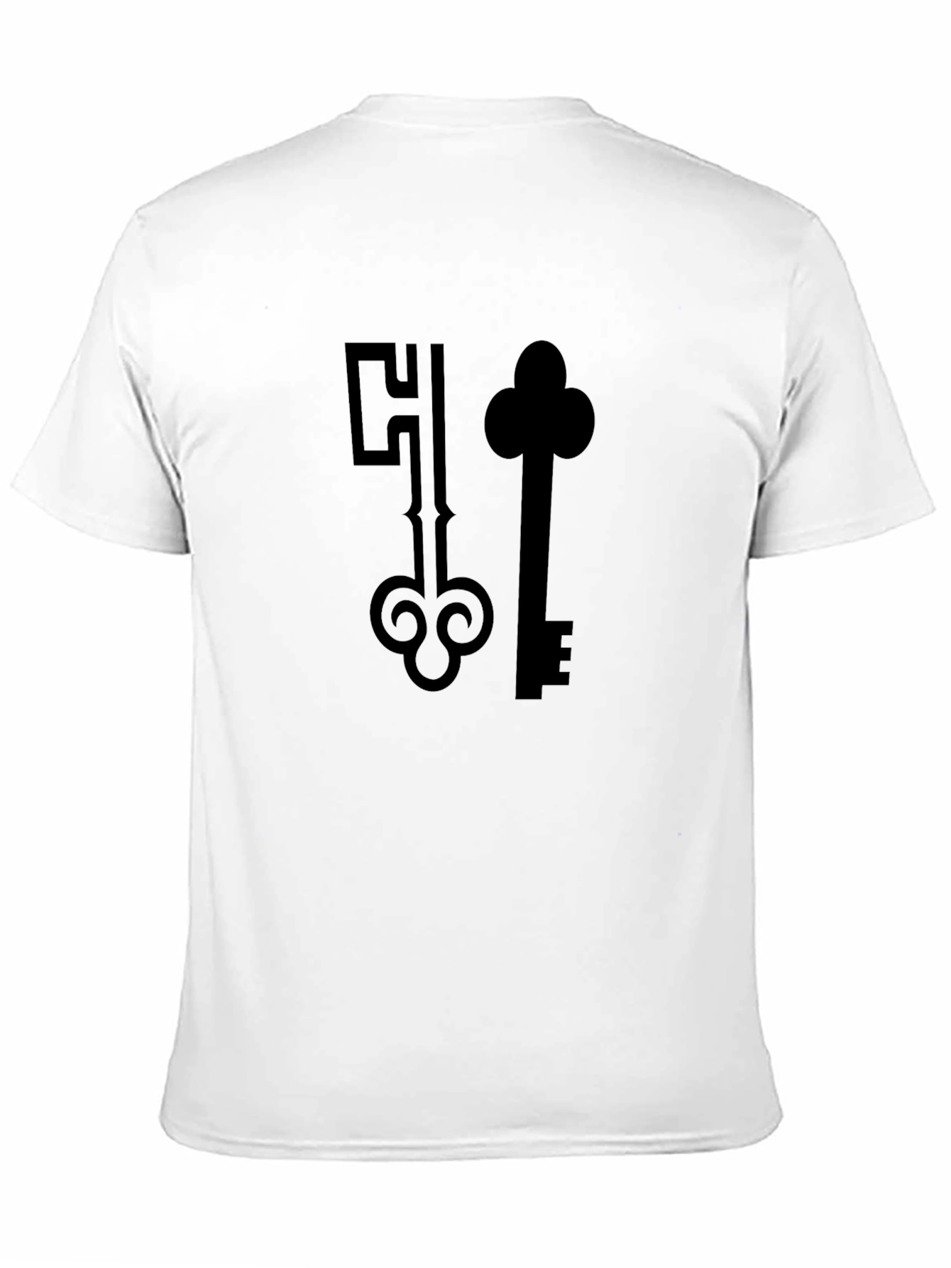 Keys Graphic Black T-Shirt for Men
