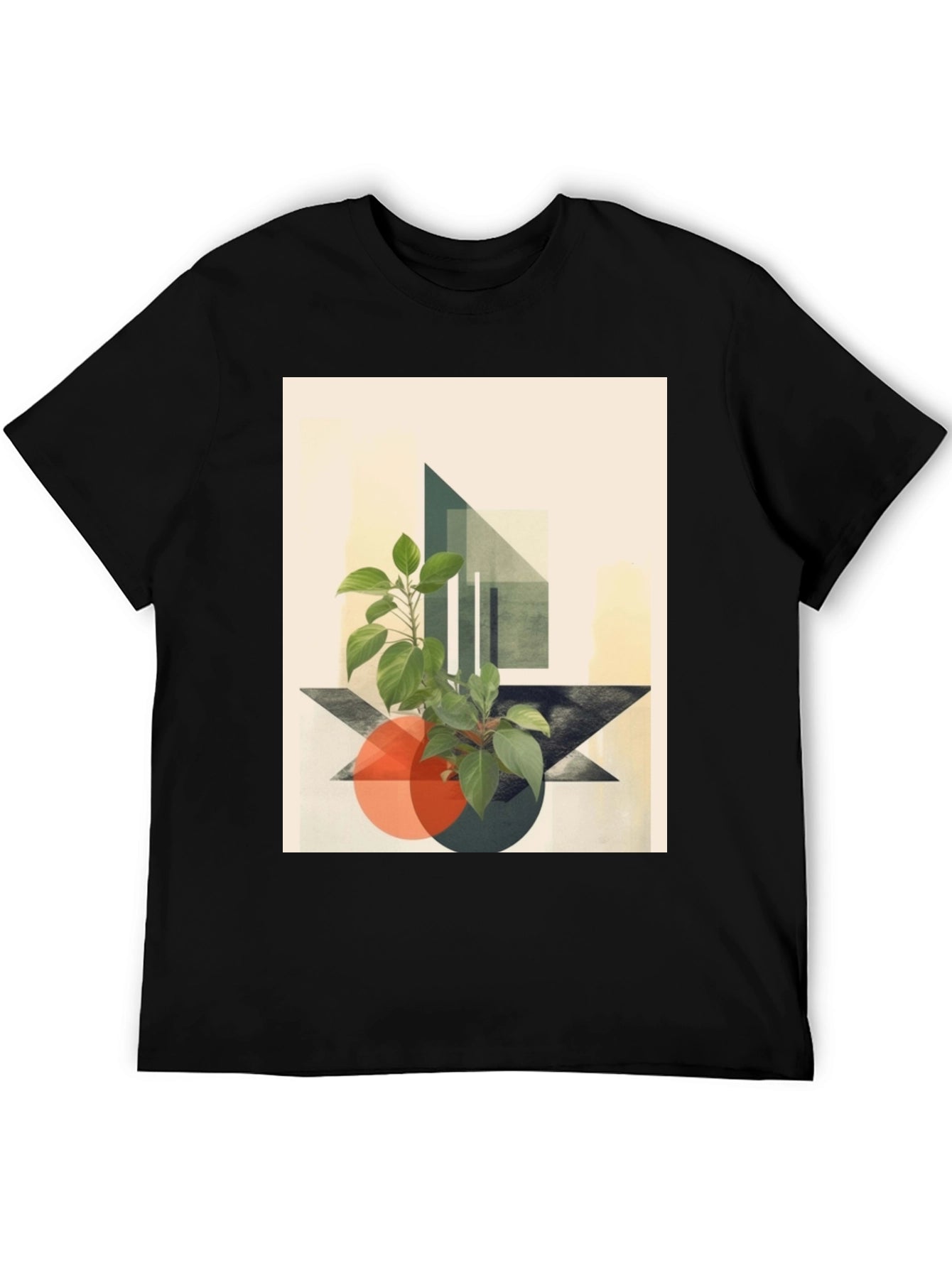 Abstract Geometric Plant T-Shirt