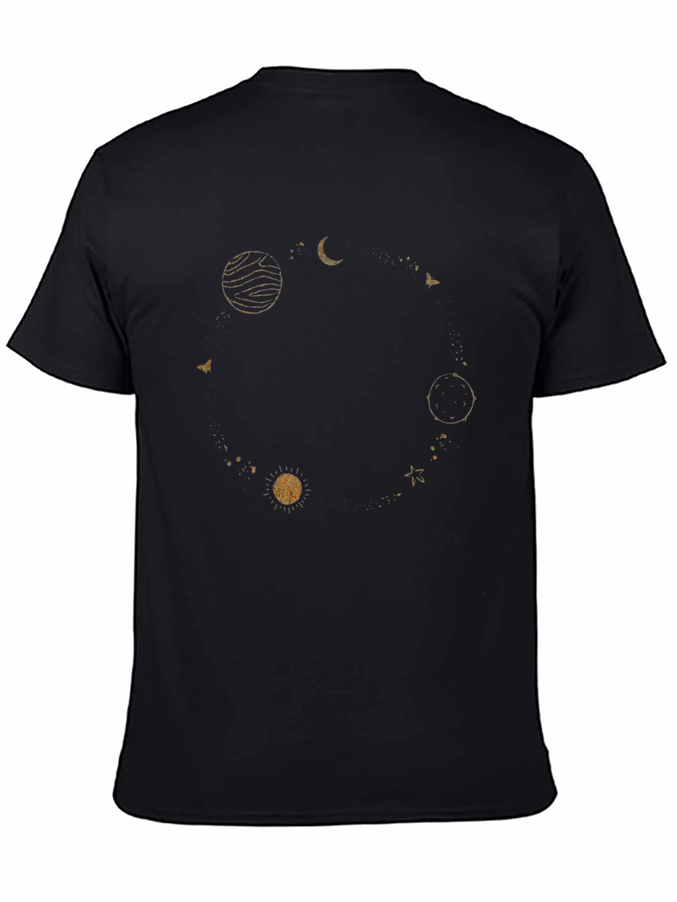 Celestial Orbit Graphic T-Shirt - Black