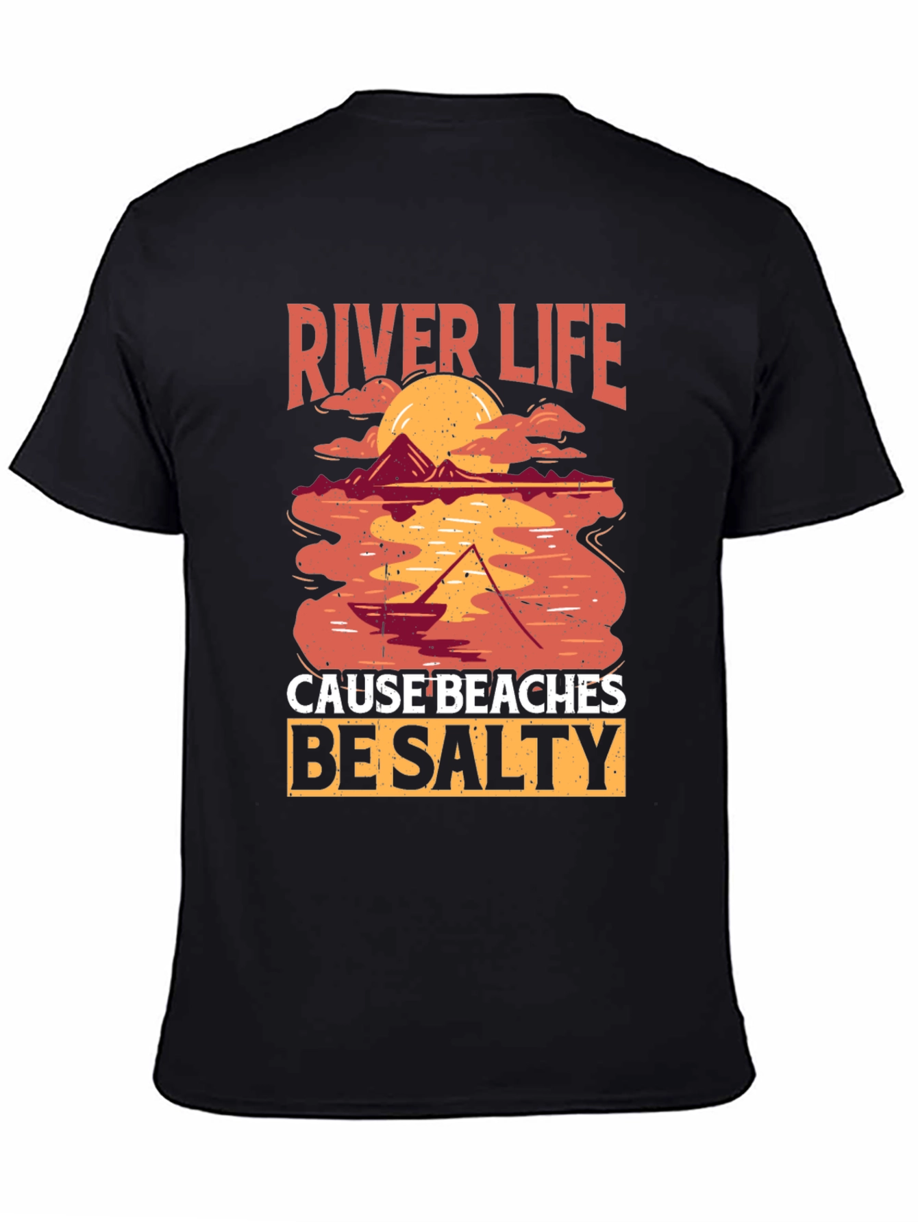 River Life T-Shirt - Salty Beaches Graphic Tee