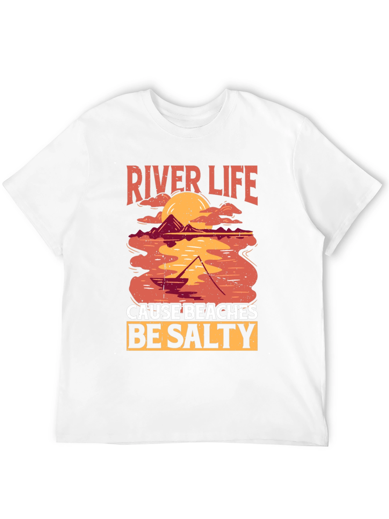 River Life T-Shirt - Salty Beaches Graphic Tee
