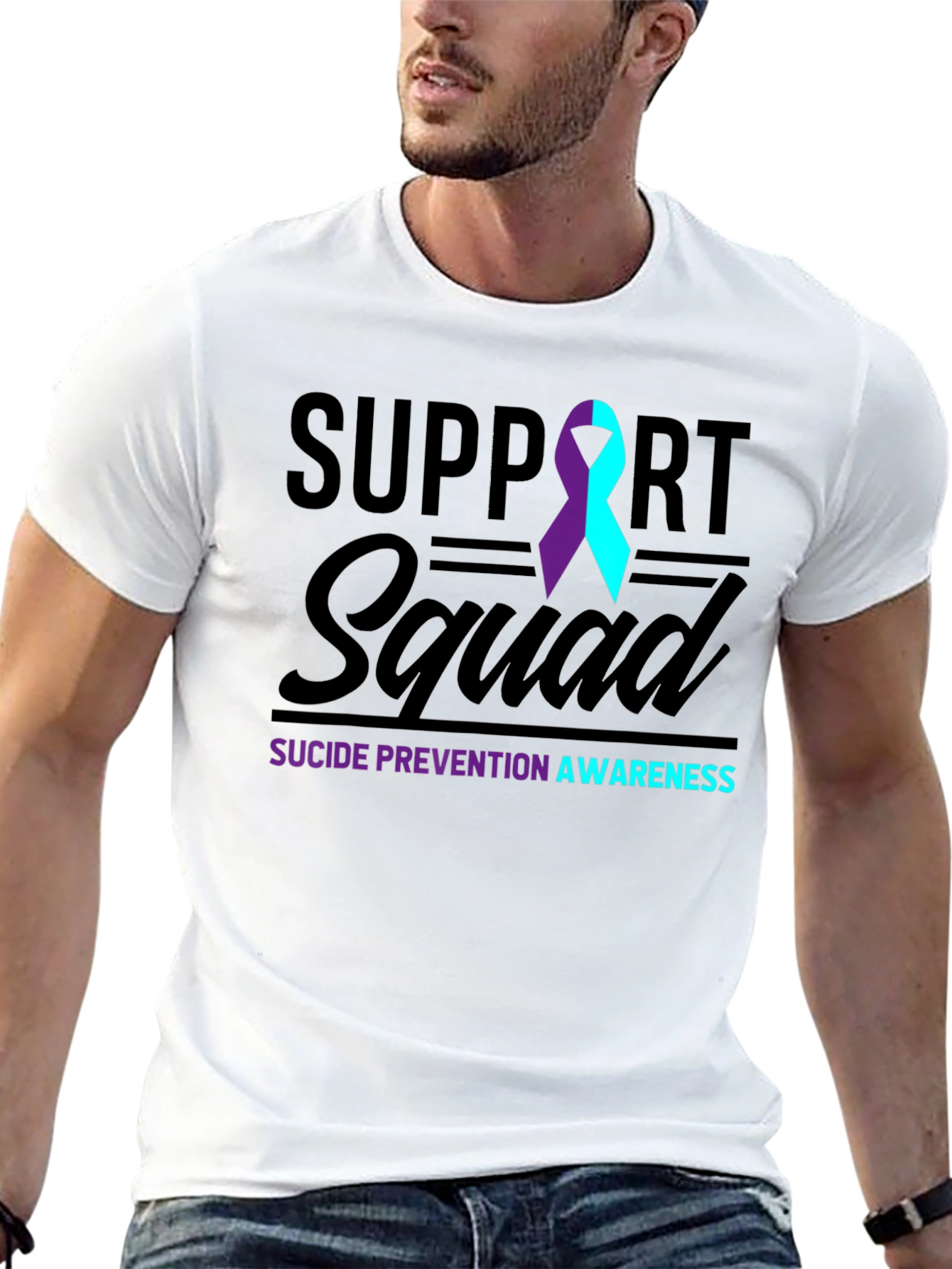 Suicide Prevention Awareness Support Squad T-Shirt