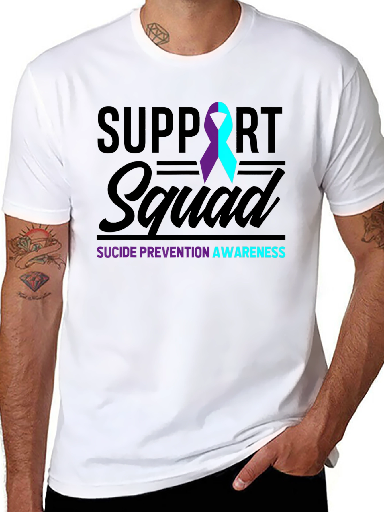 Suicide Prevention Awareness Support Squad T-Shirt
