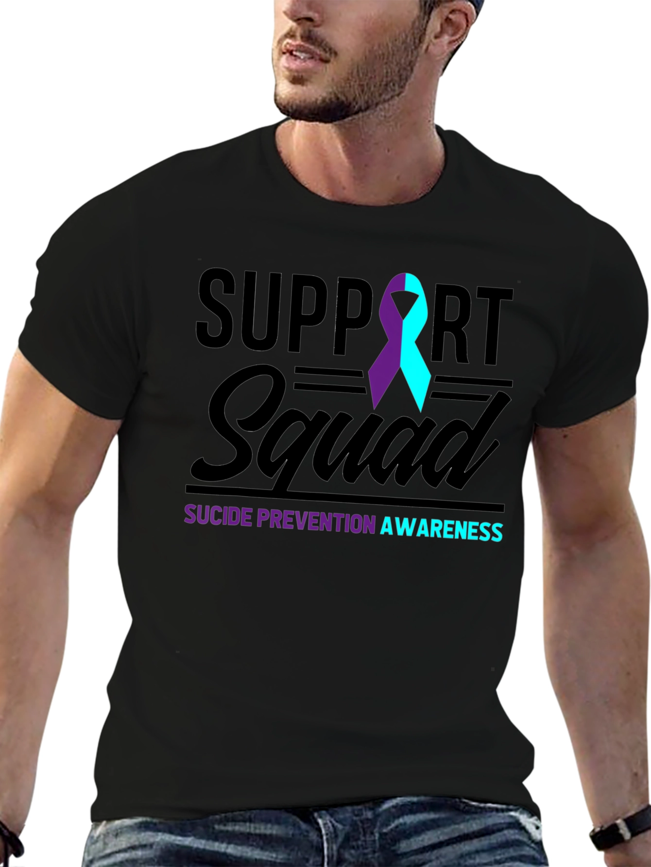 Suicide Prevention Awareness Support Squad T-Shirt