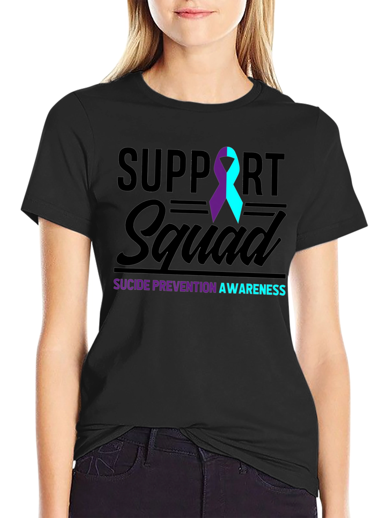 Suicide Prevention Awareness Support Squad T-Shirt