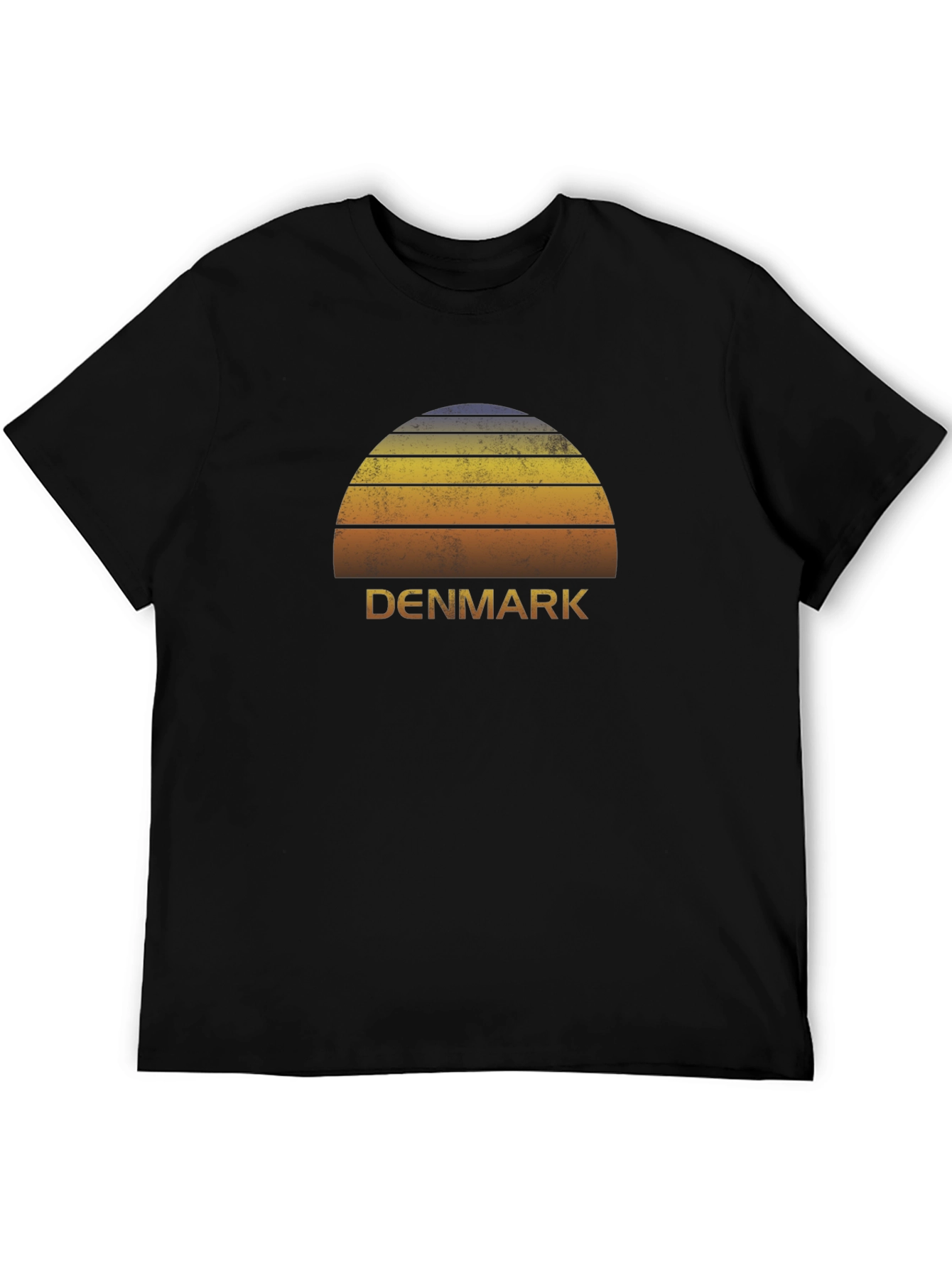 Denmark Sunset Graphic Tee - Retro Style