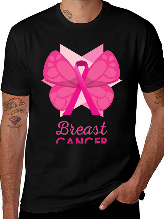 Breast Cancer Awareness T-Shirt Pink Ribbon
