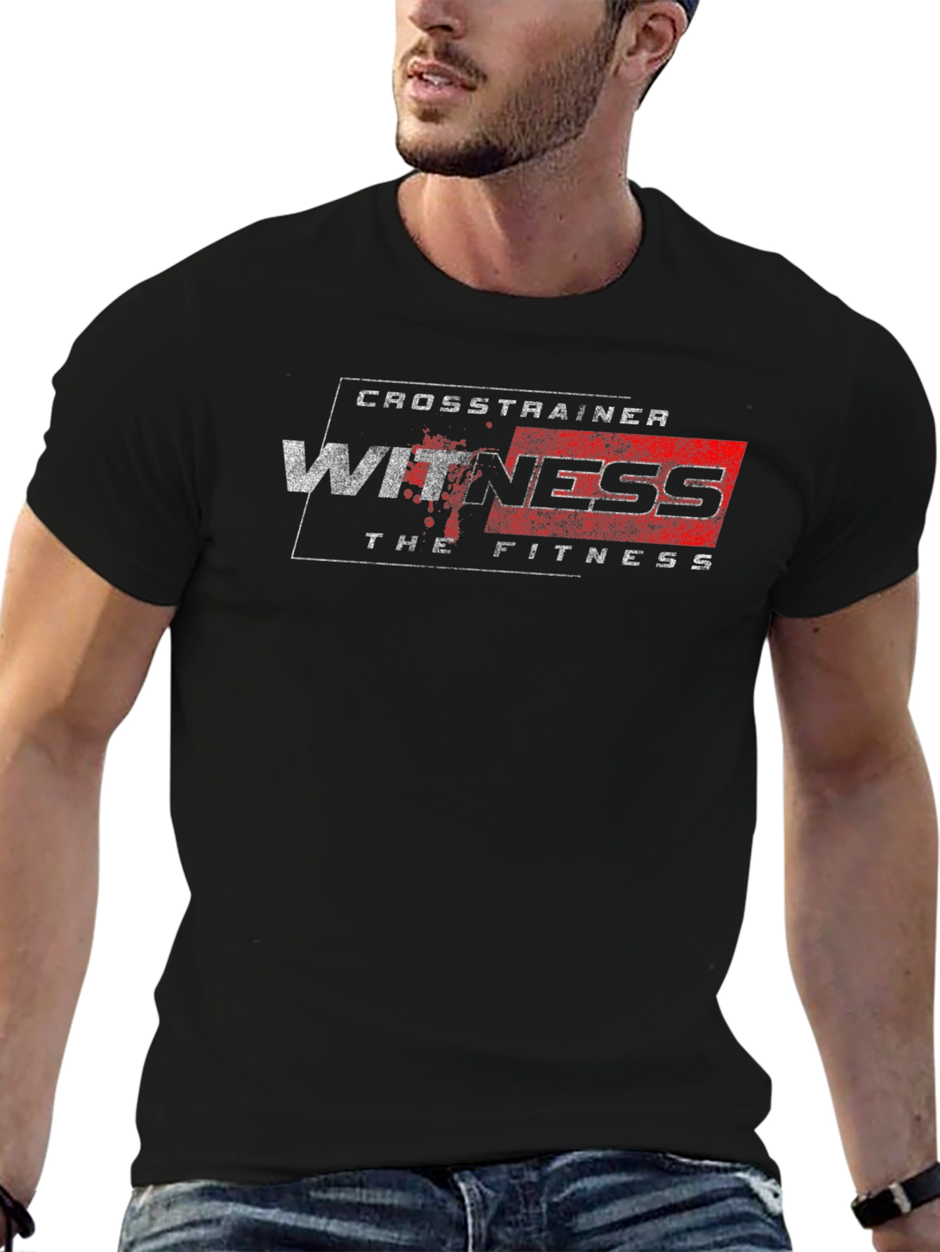 CrossTrainer Witness Fitness Black T-Shirt