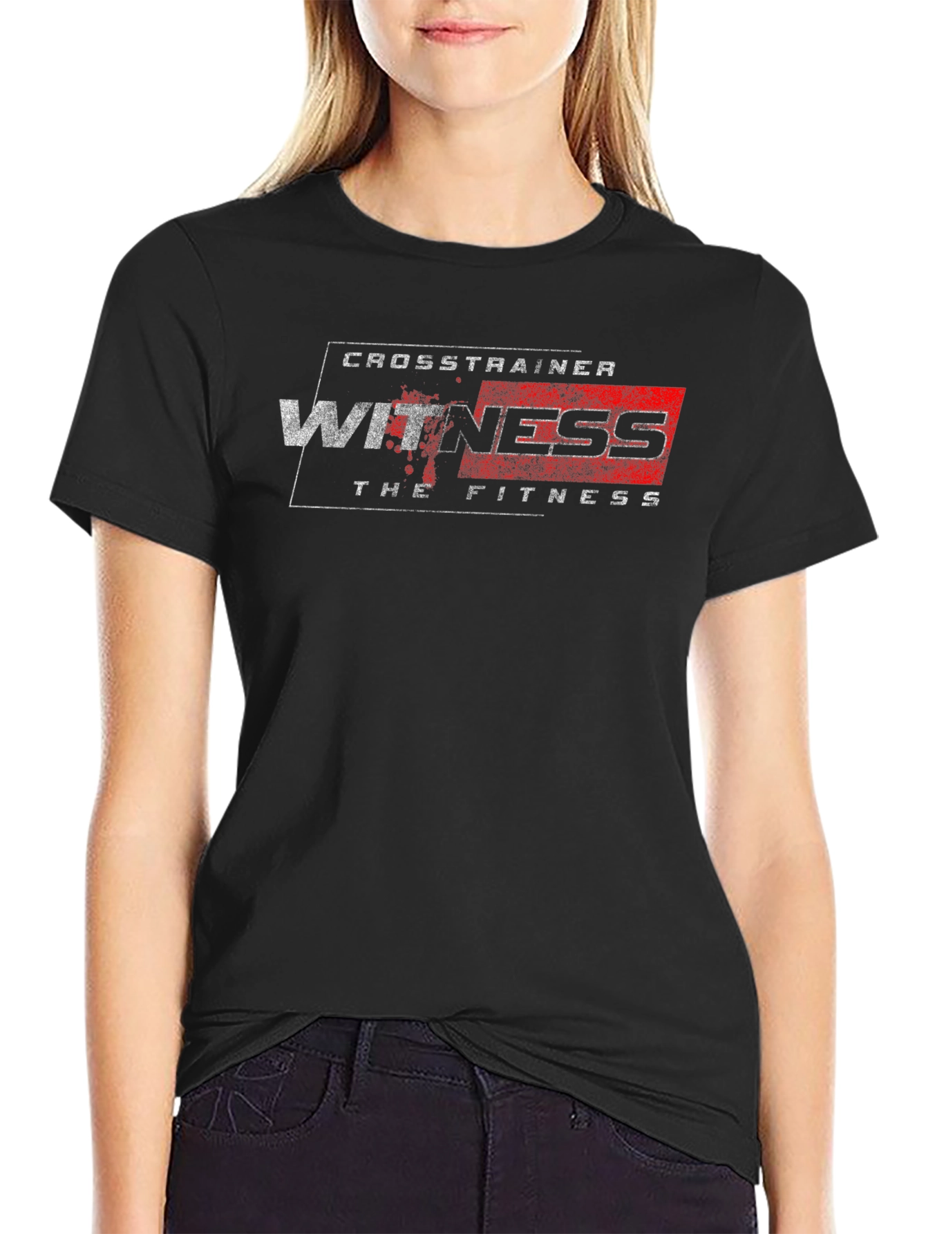 CrossTrainer Witness Fitness Black T-Shirt