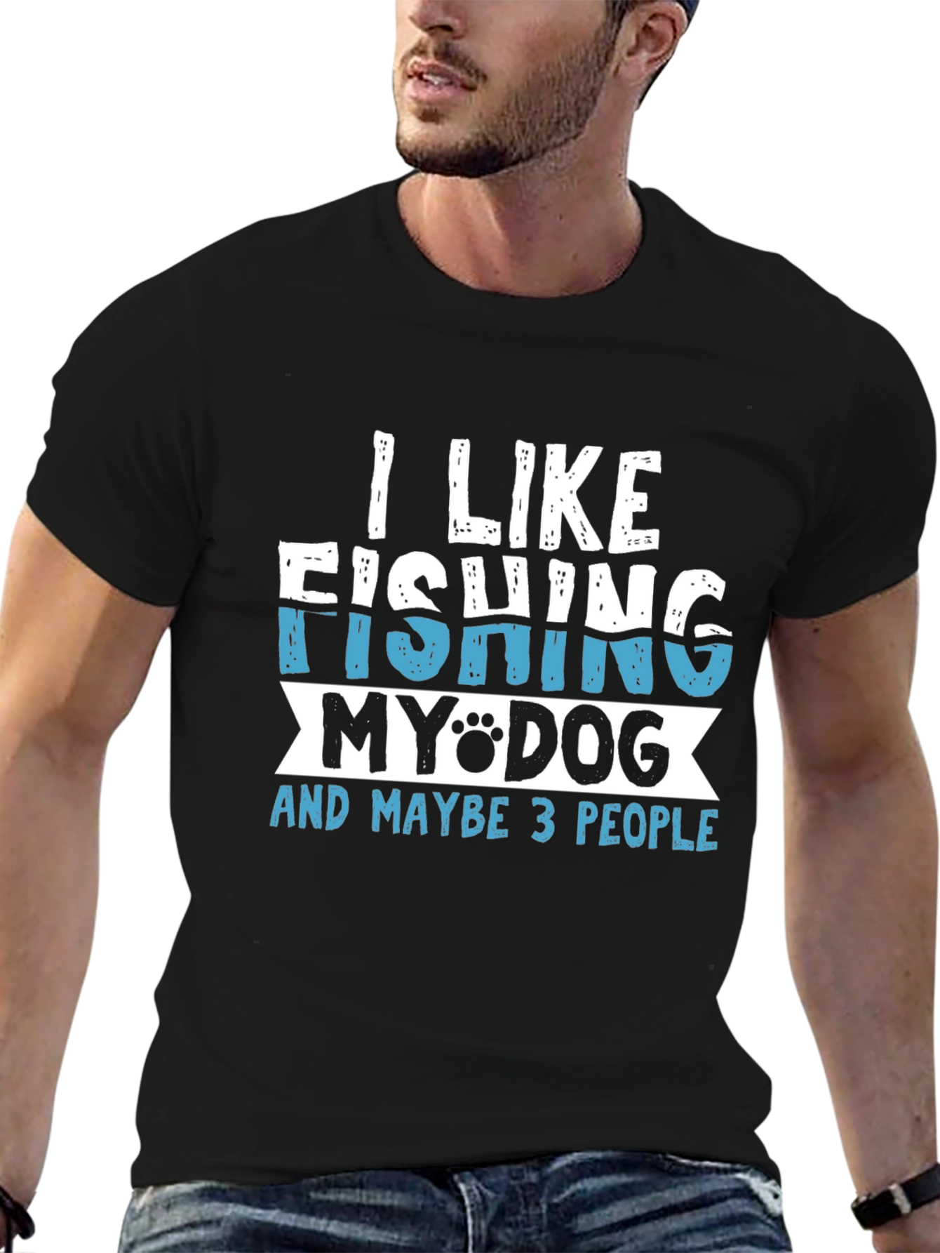 Fishing Dog Lover T-Shirt - I Like Fishing