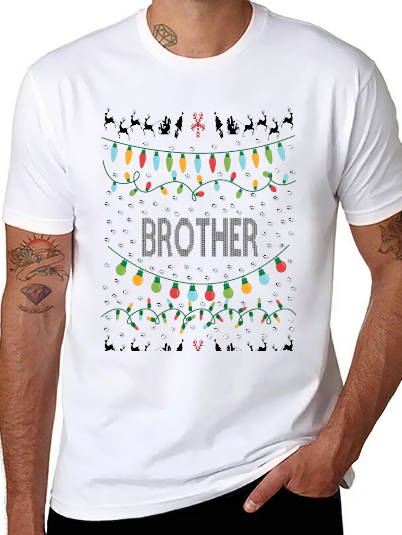 Brother Christmas Lights T-Shirt
