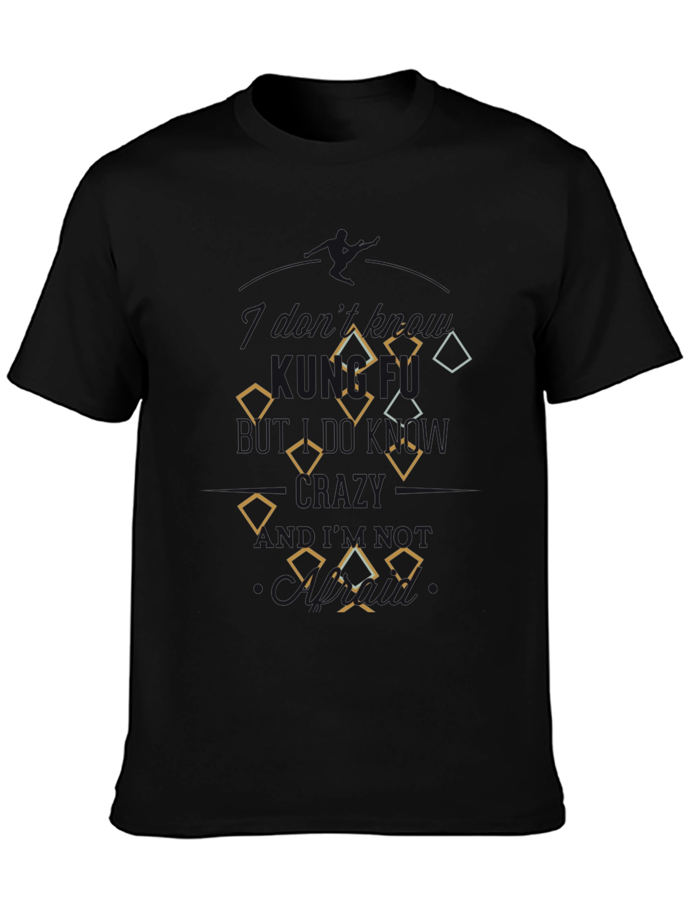 Diamond Patterned Mens T-Shirt - Casual Style