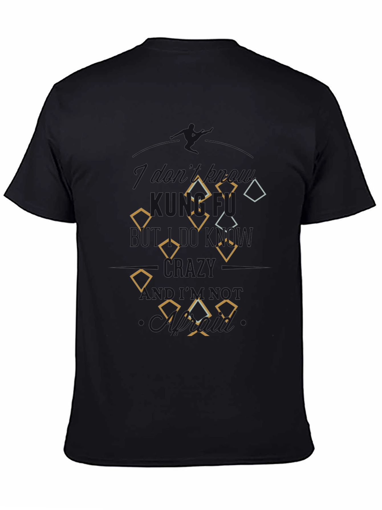 Diamond Patterned Mens T-Shirt - Casual Style