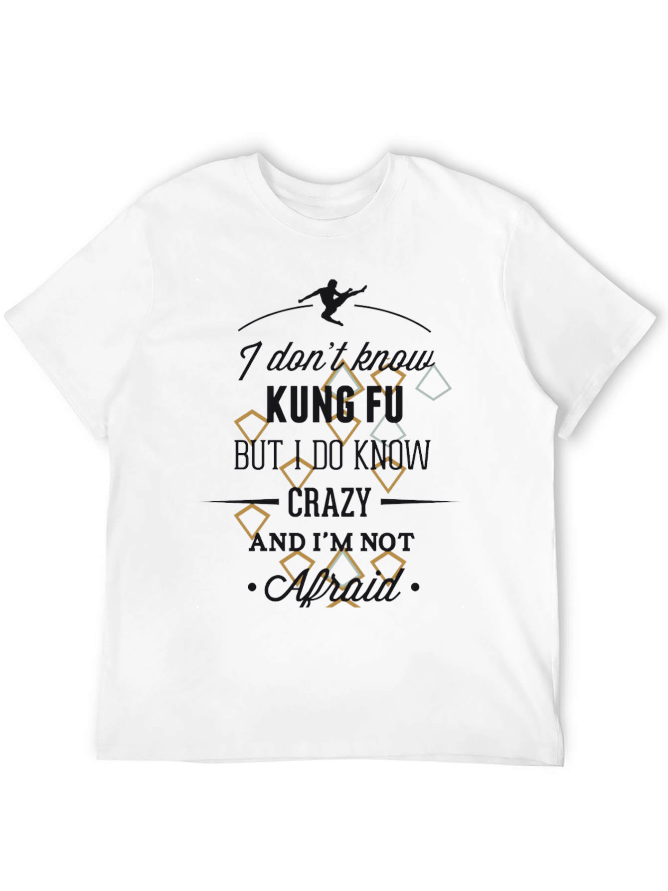 Diamond Patterned Mens T-Shirt - Casual Style