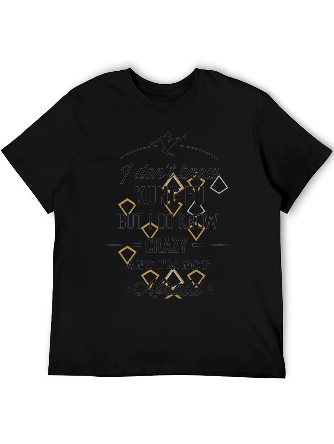 Diamond Patterned Mens T-Shirt - Casual Style