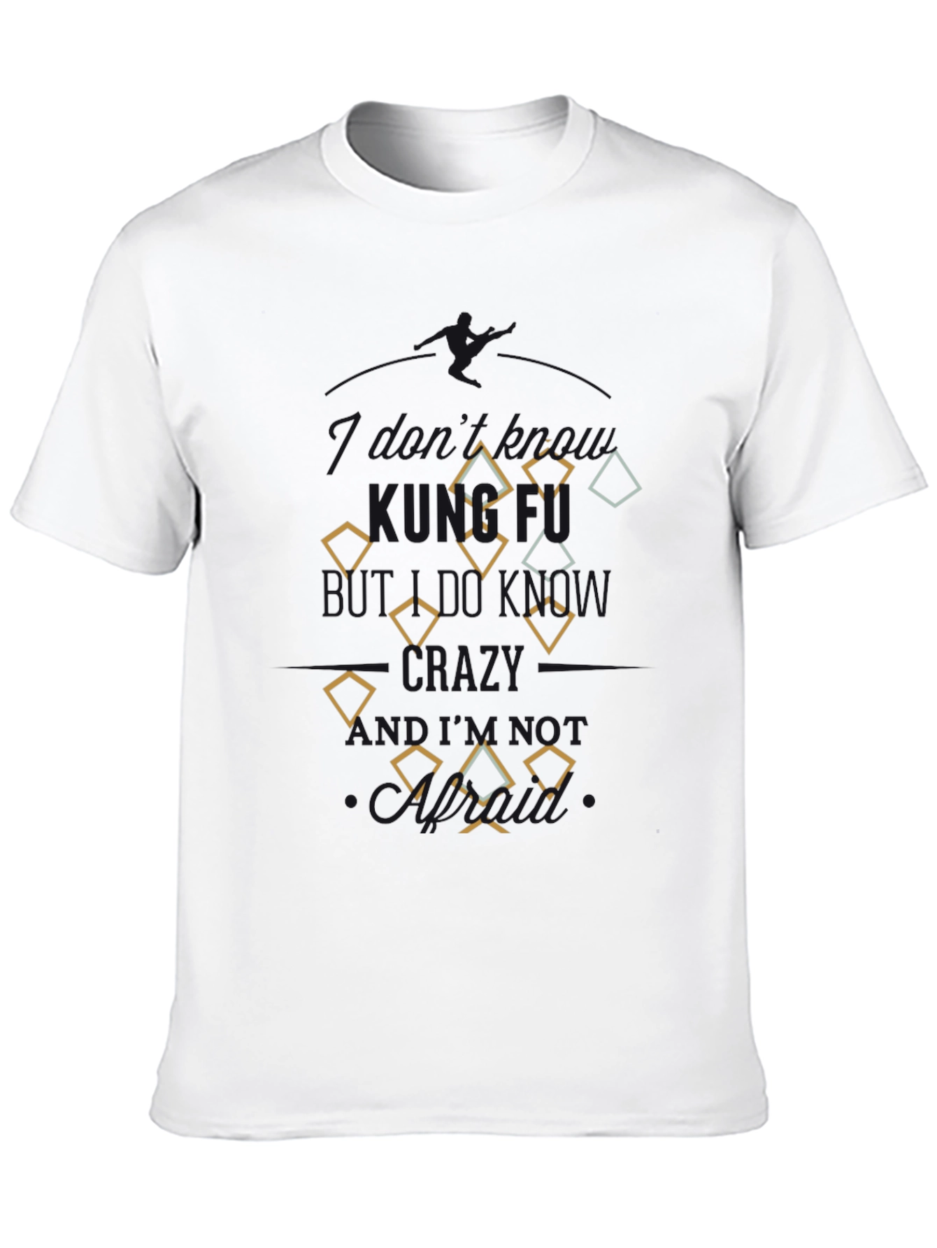Diamond Patterned Mens T-Shirt - Casual Style