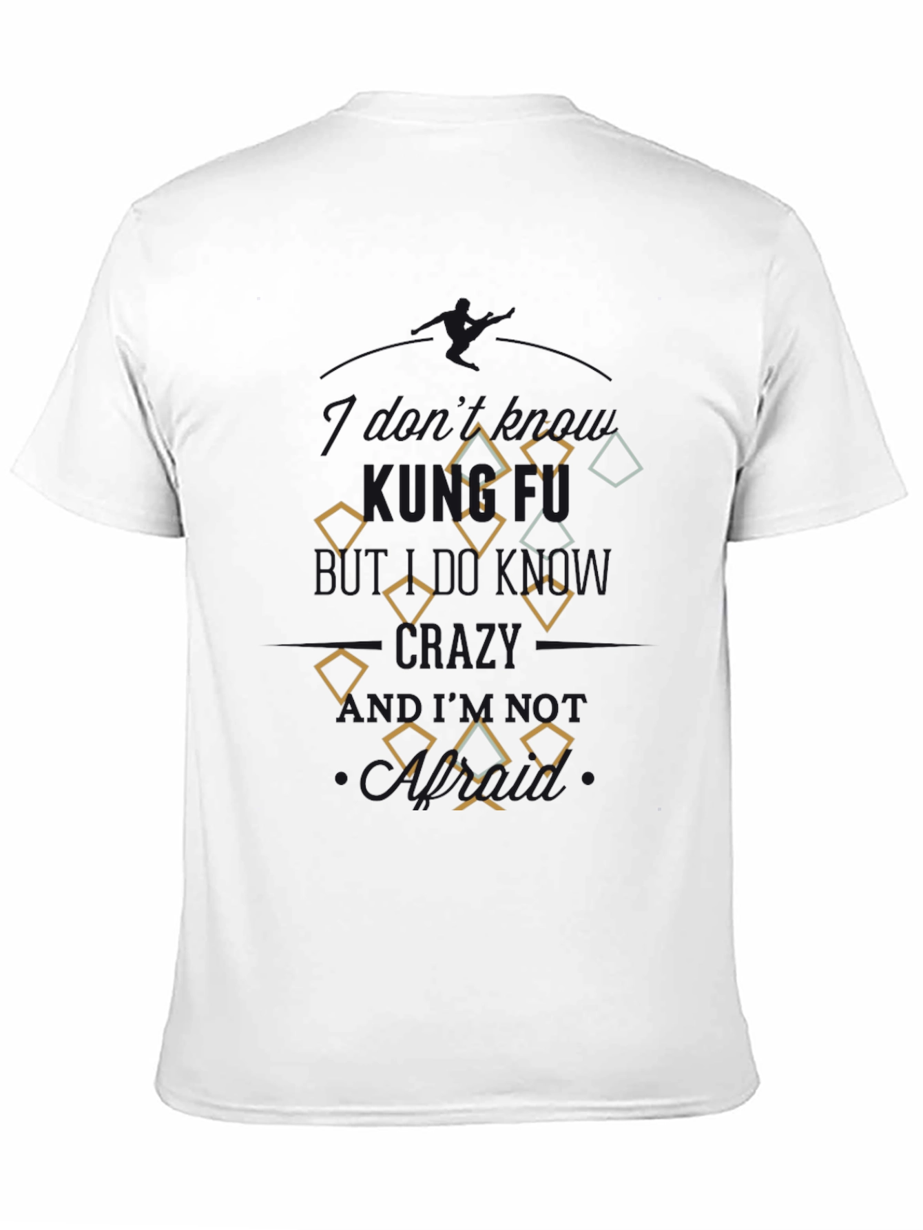 Diamond Patterned Mens T-Shirt - Casual Style