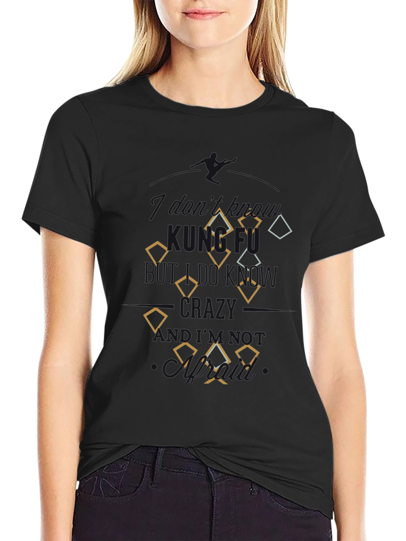 Diamond Patterned Mens T-Shirt - Casual Style