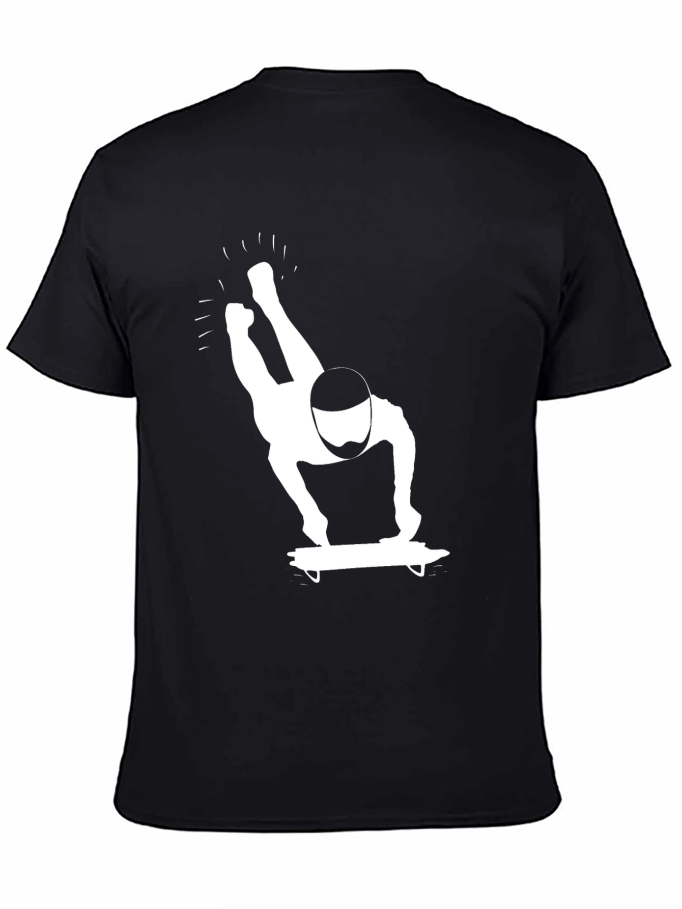 Skeleton Rider Graphic Tee - Black