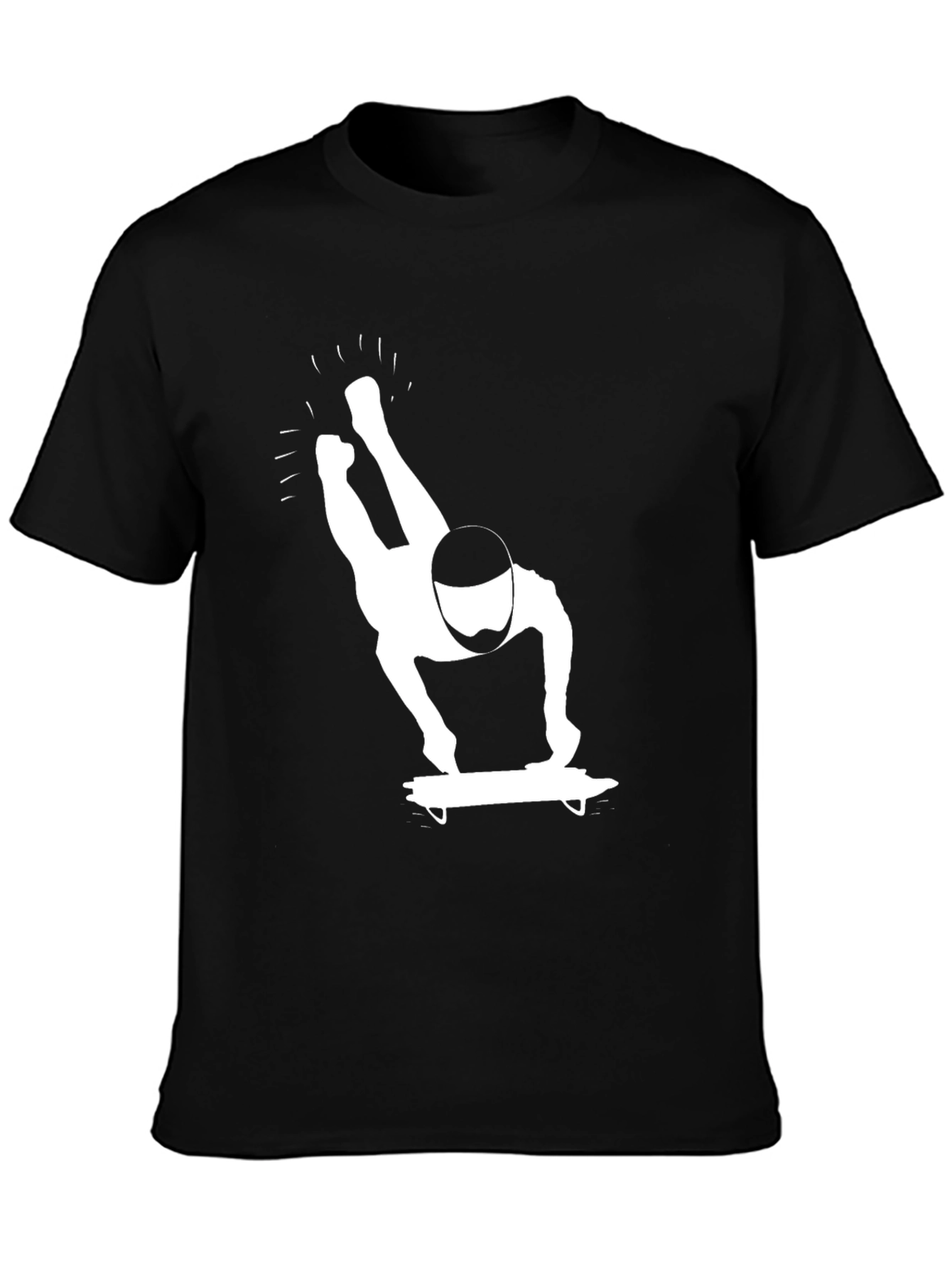 Skeleton Rider Graphic Tee - Black