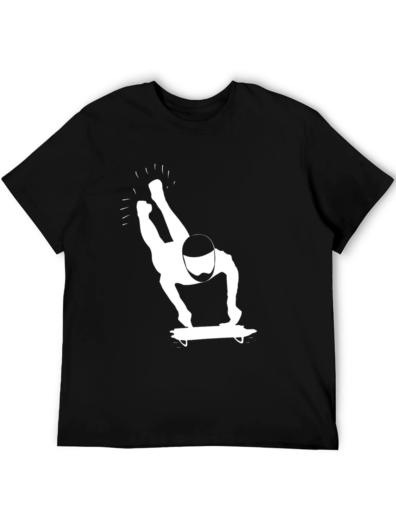 Skeleton Rider Graphic Tee - Black
