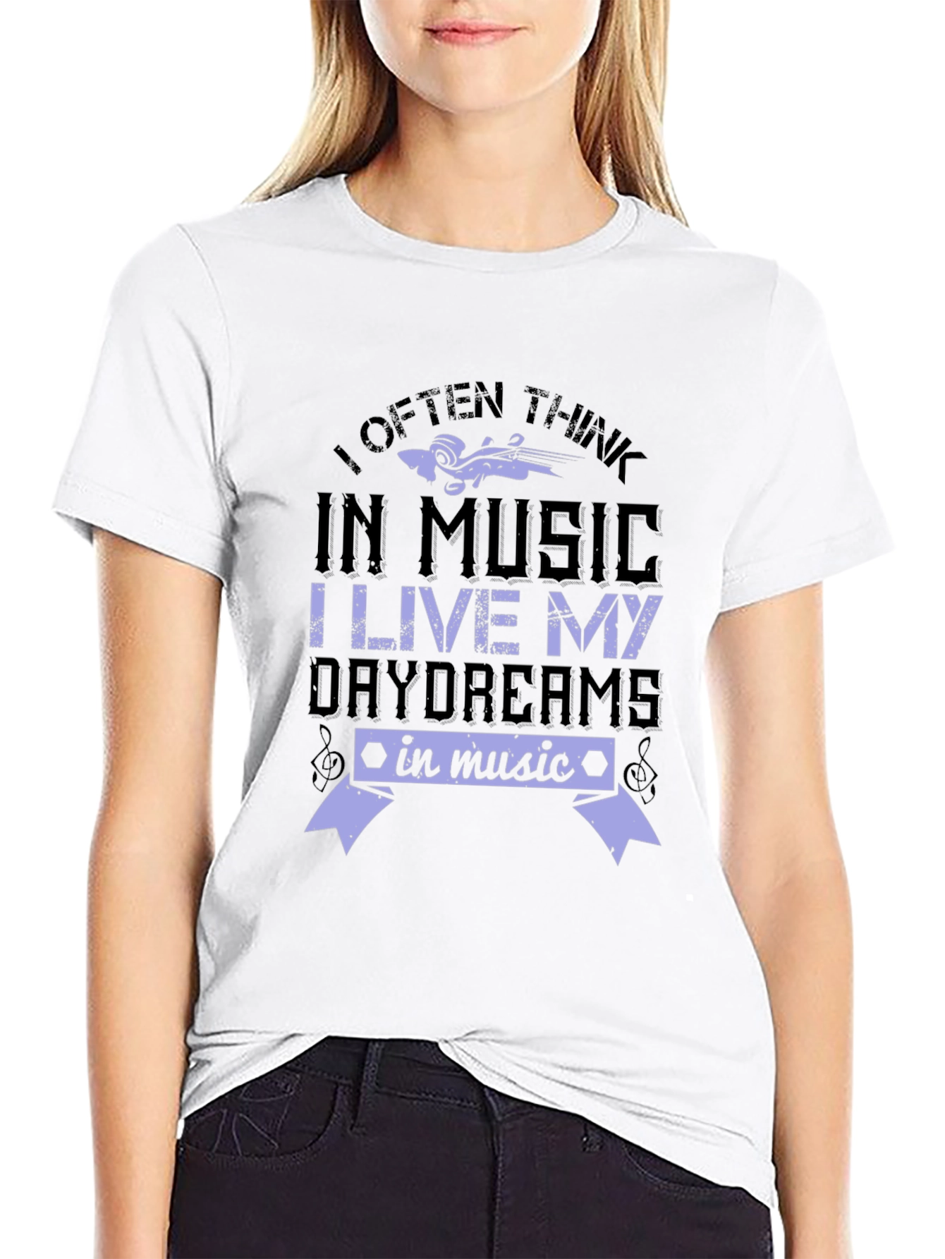 Music Lover T-Shirt - I Often Think In Music