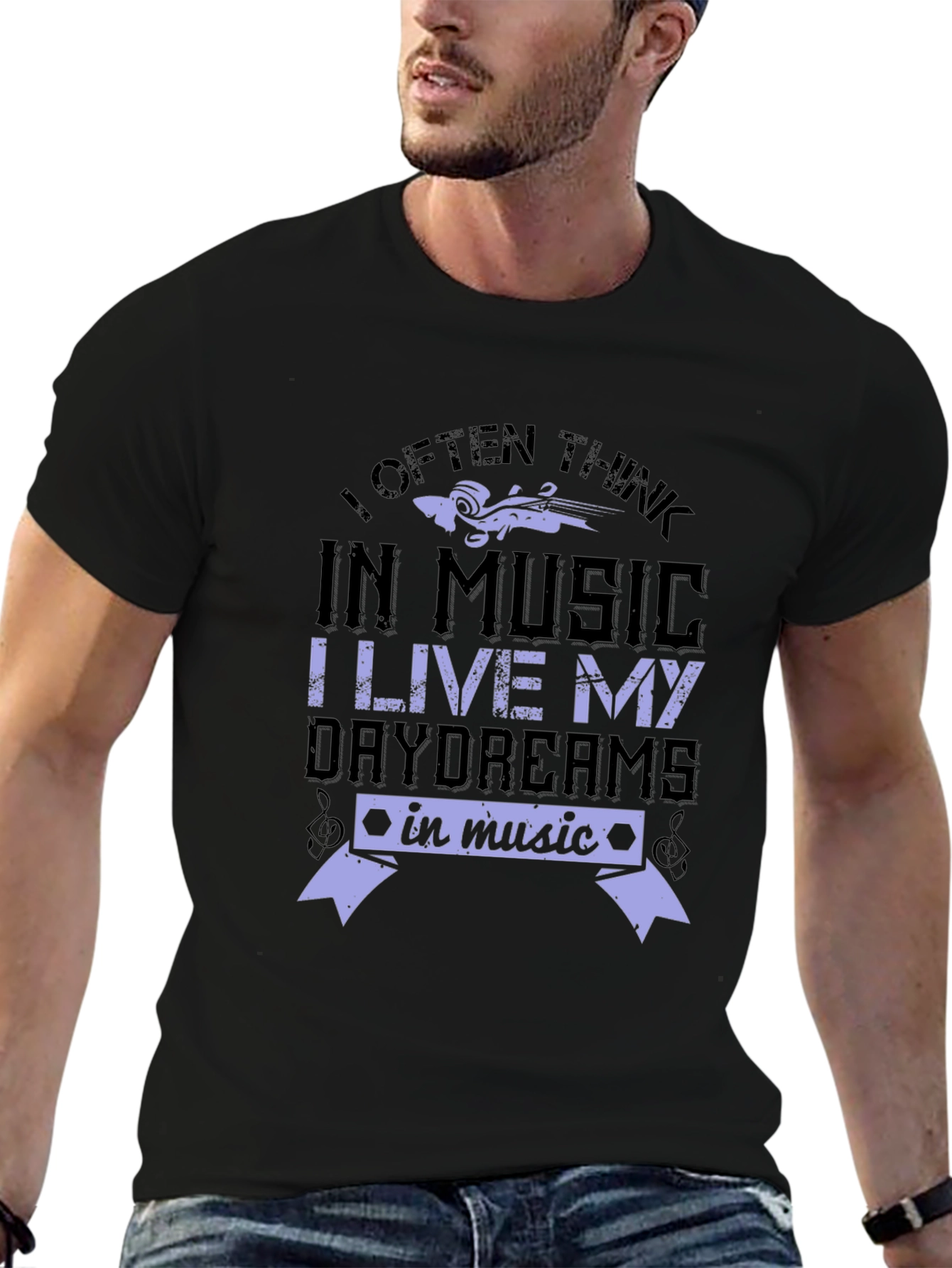 Music Lover T-Shirt - I Often Think In Music