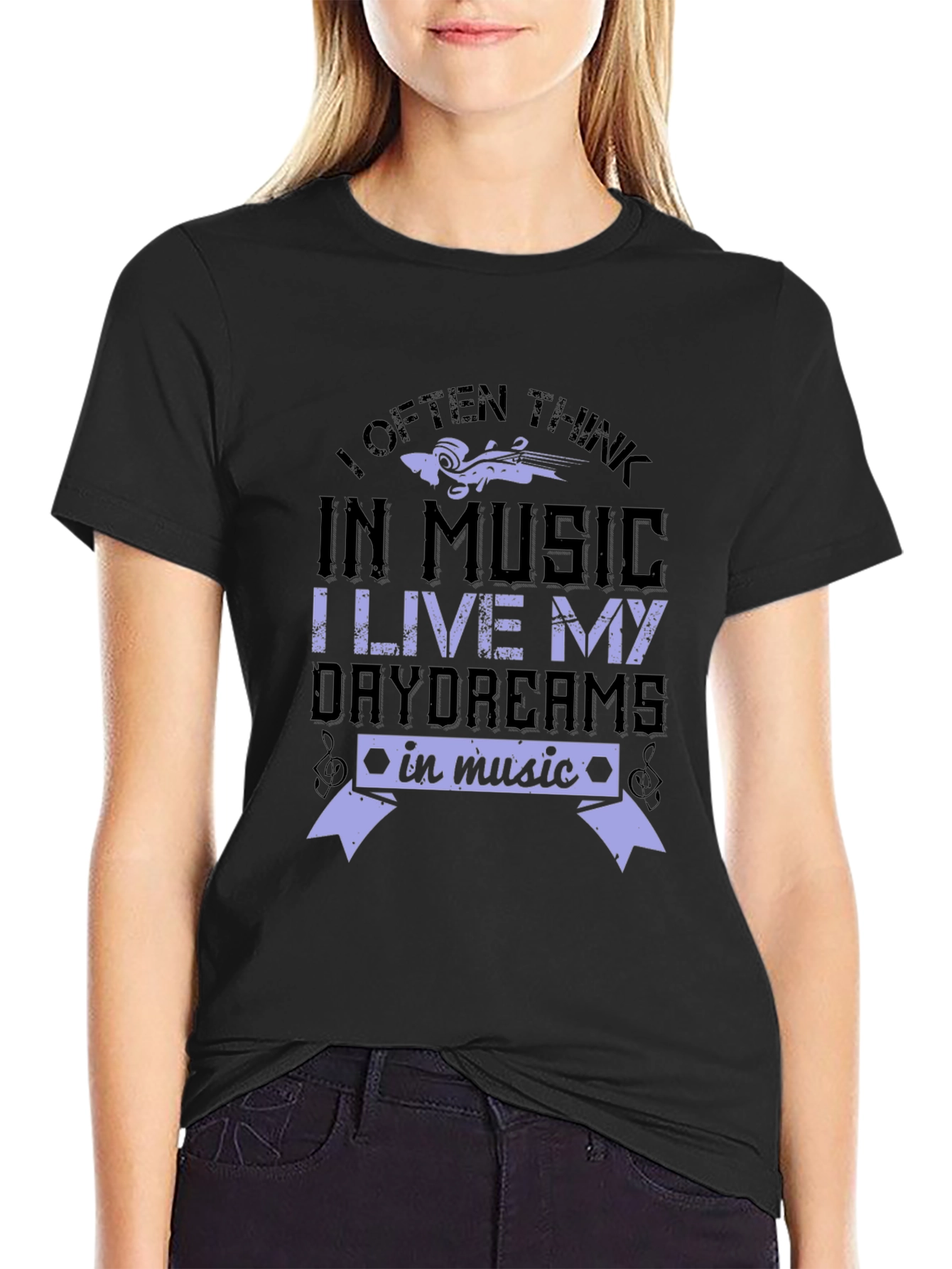 Music Lover T-Shirt - I Often Think In Music