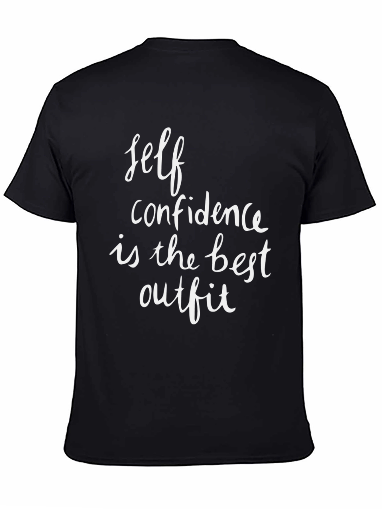Self Confidence Black T-Shirt
