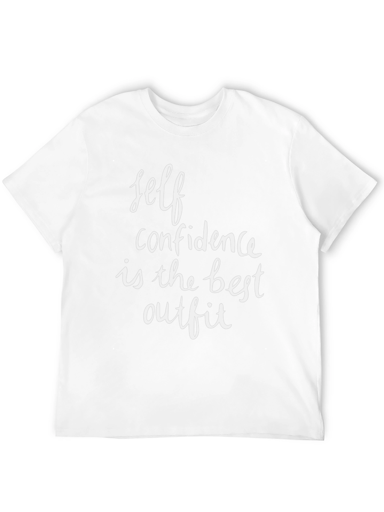 Self Confidence Black T-Shirt