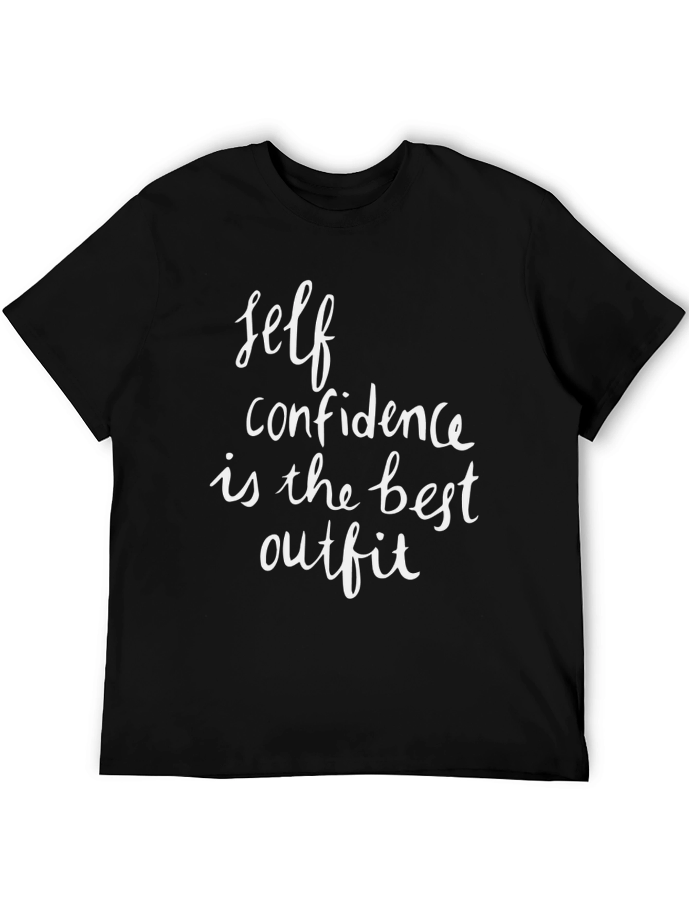 Self Confidence Black T-Shirt