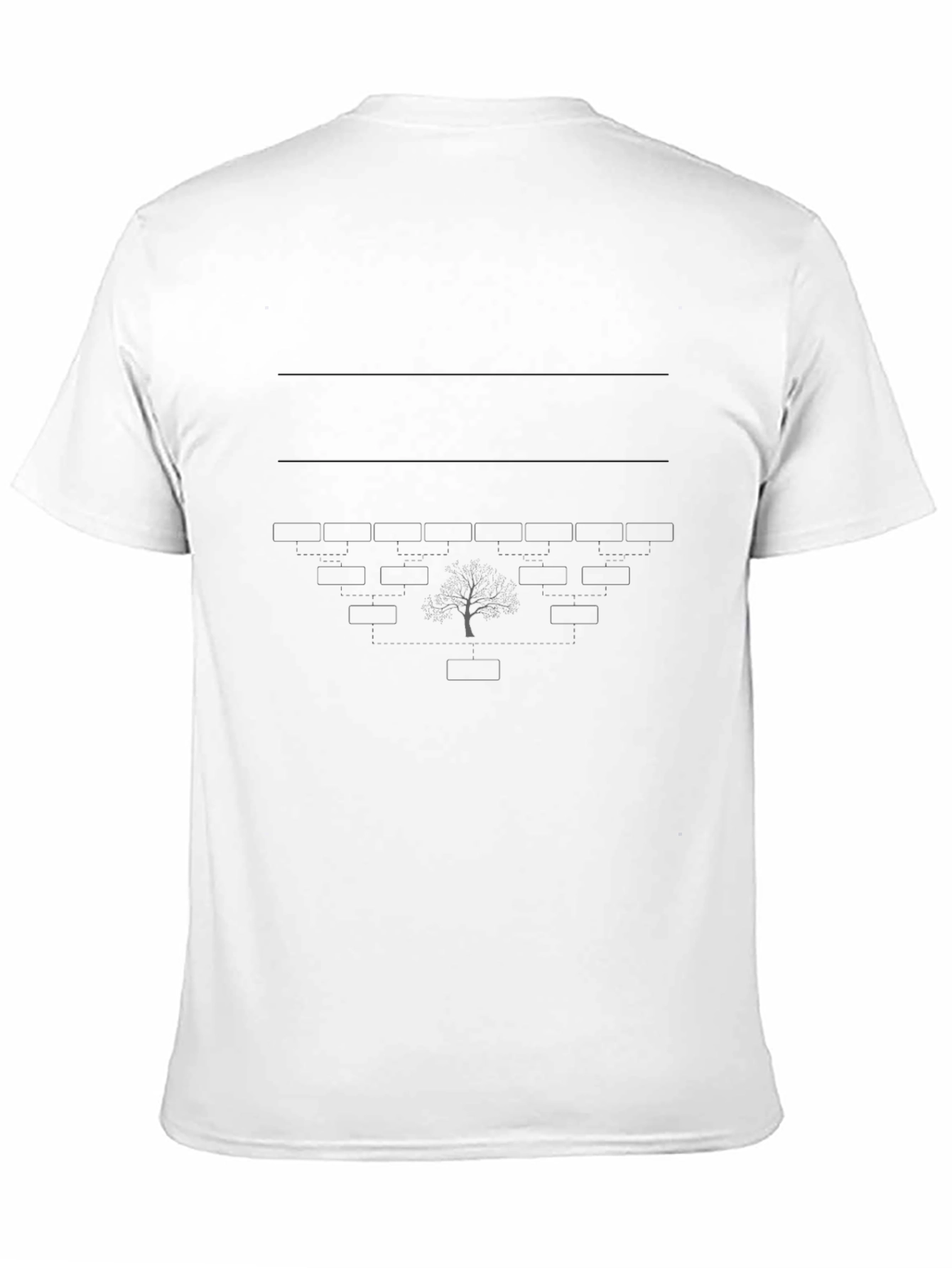 Black Tree Diagram T-Shirt