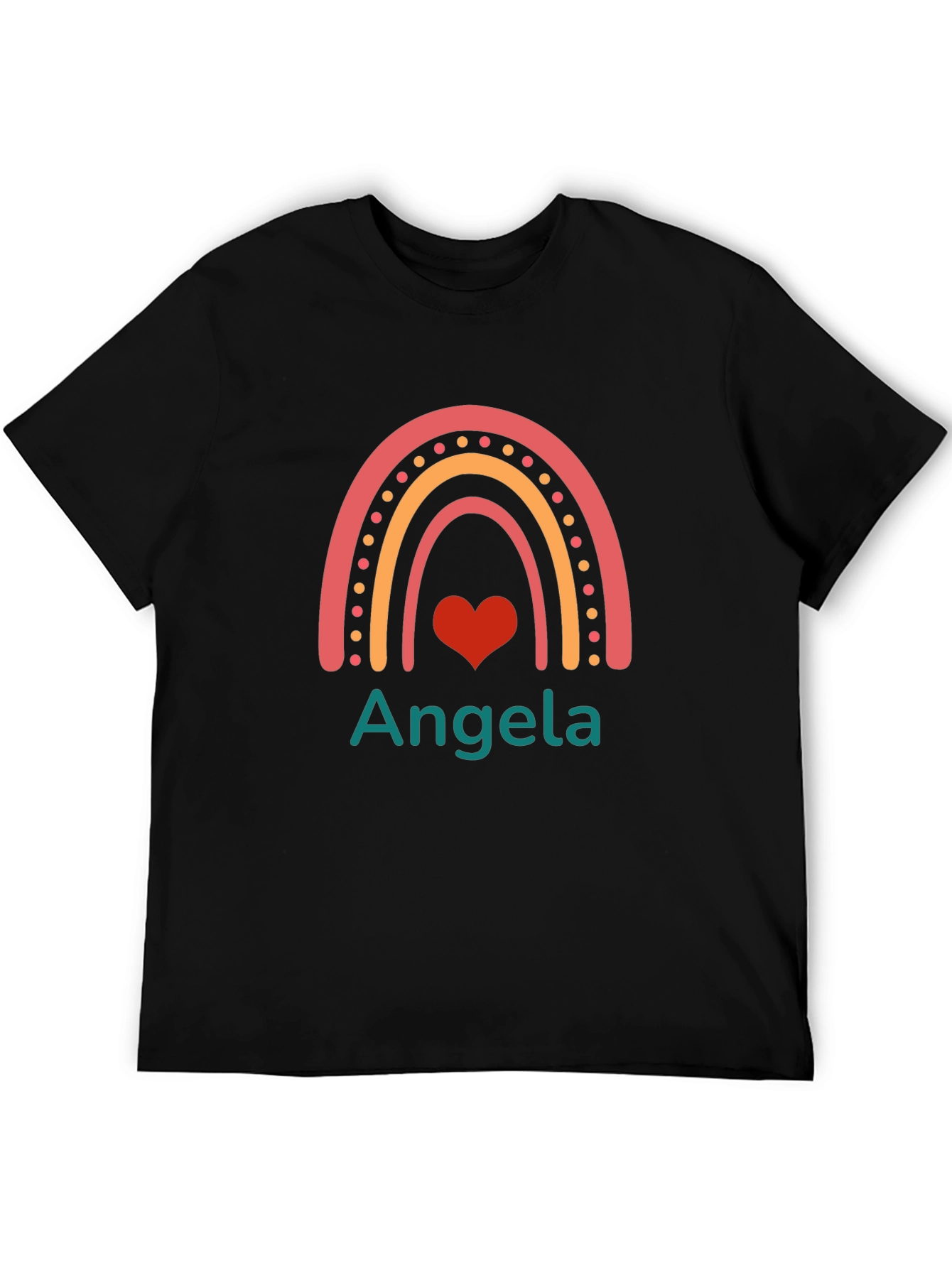 Personalized Rainbow Angela T-Shirt