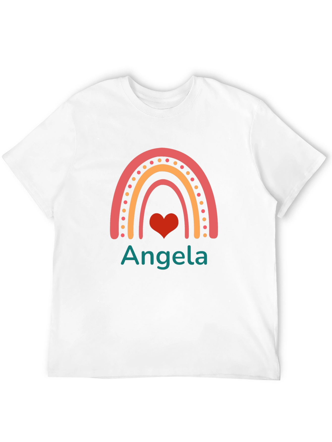 Personalized Rainbow Angela T-Shirt