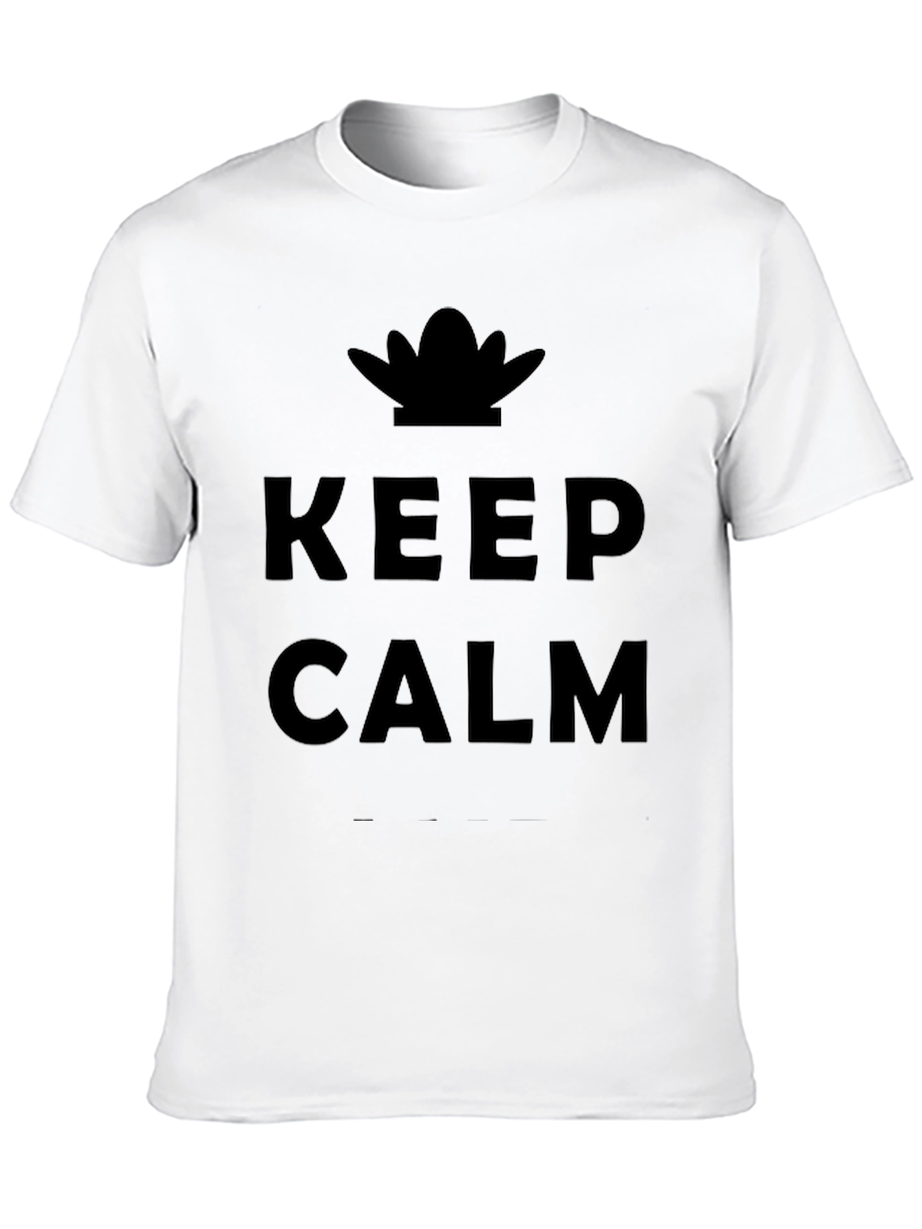 Keep Calm Graphic Print T-Shirt