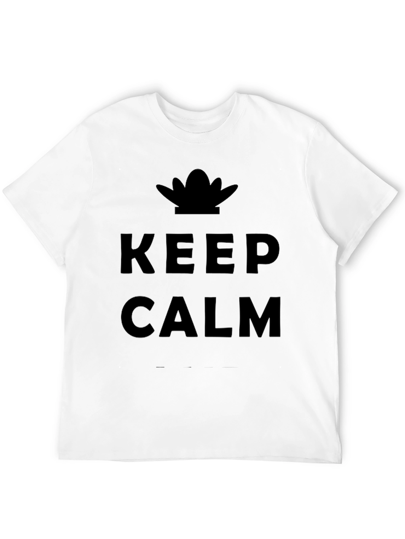 Keep Calm Graphic Print T-Shirt