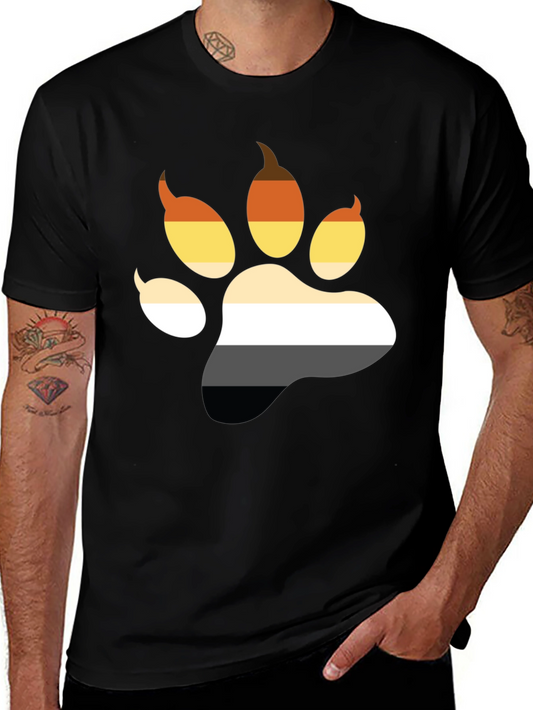 Bear Pride Paw Print Tee - LGBTQ+ Bear Community Apparel