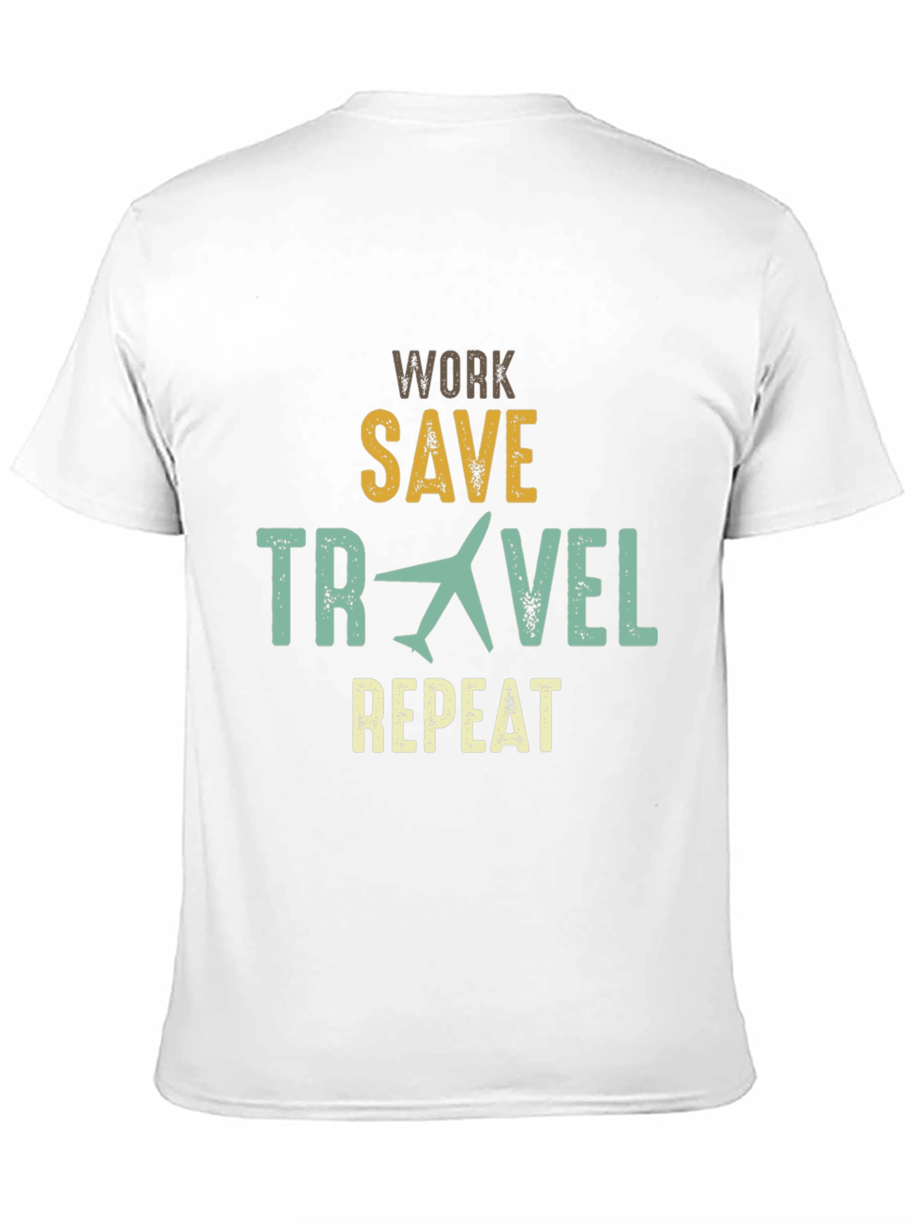 Work Save Travel Repeat Graphic T-Shirt