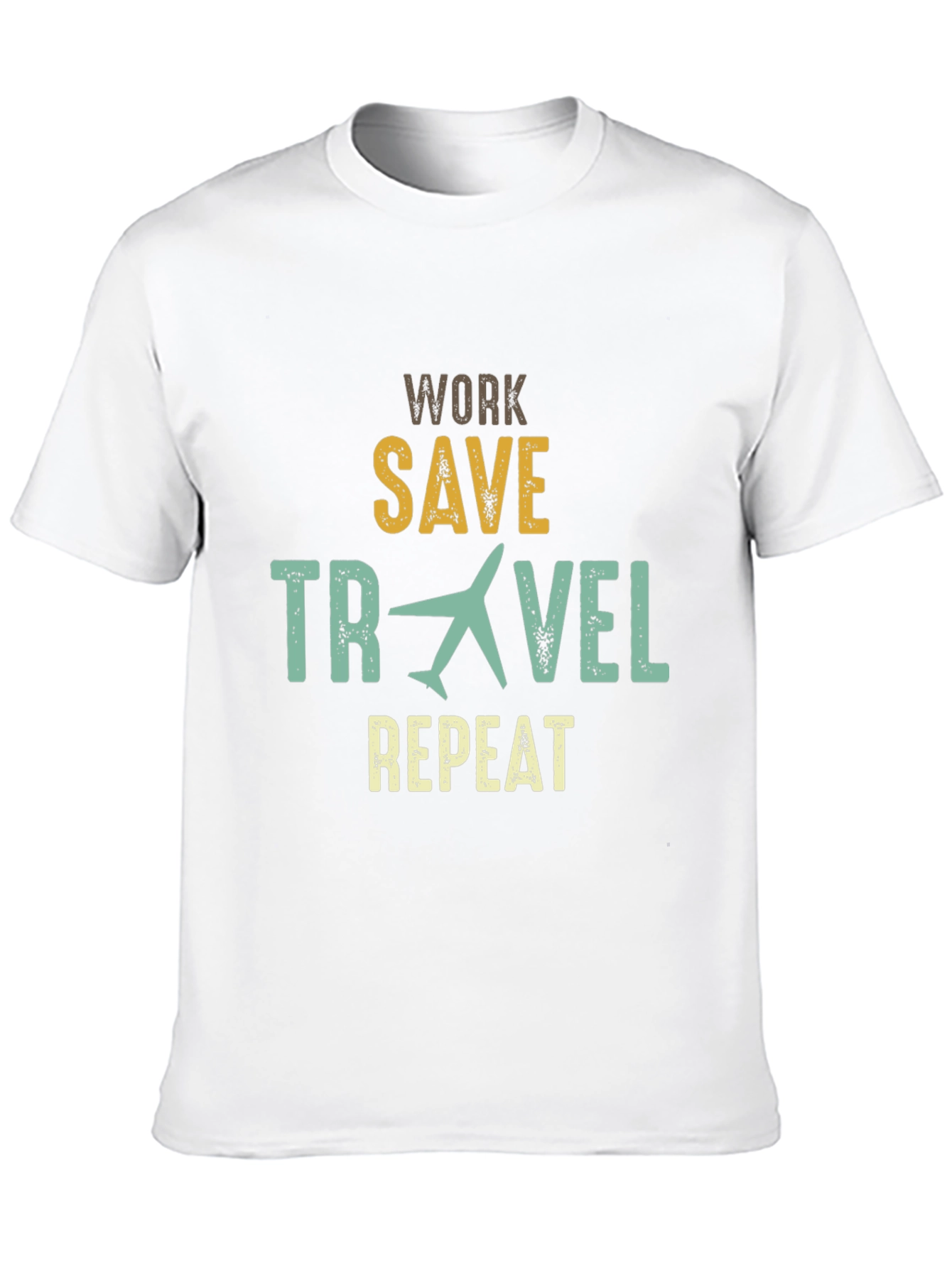 Work Save Travel Repeat Graphic T-Shirt