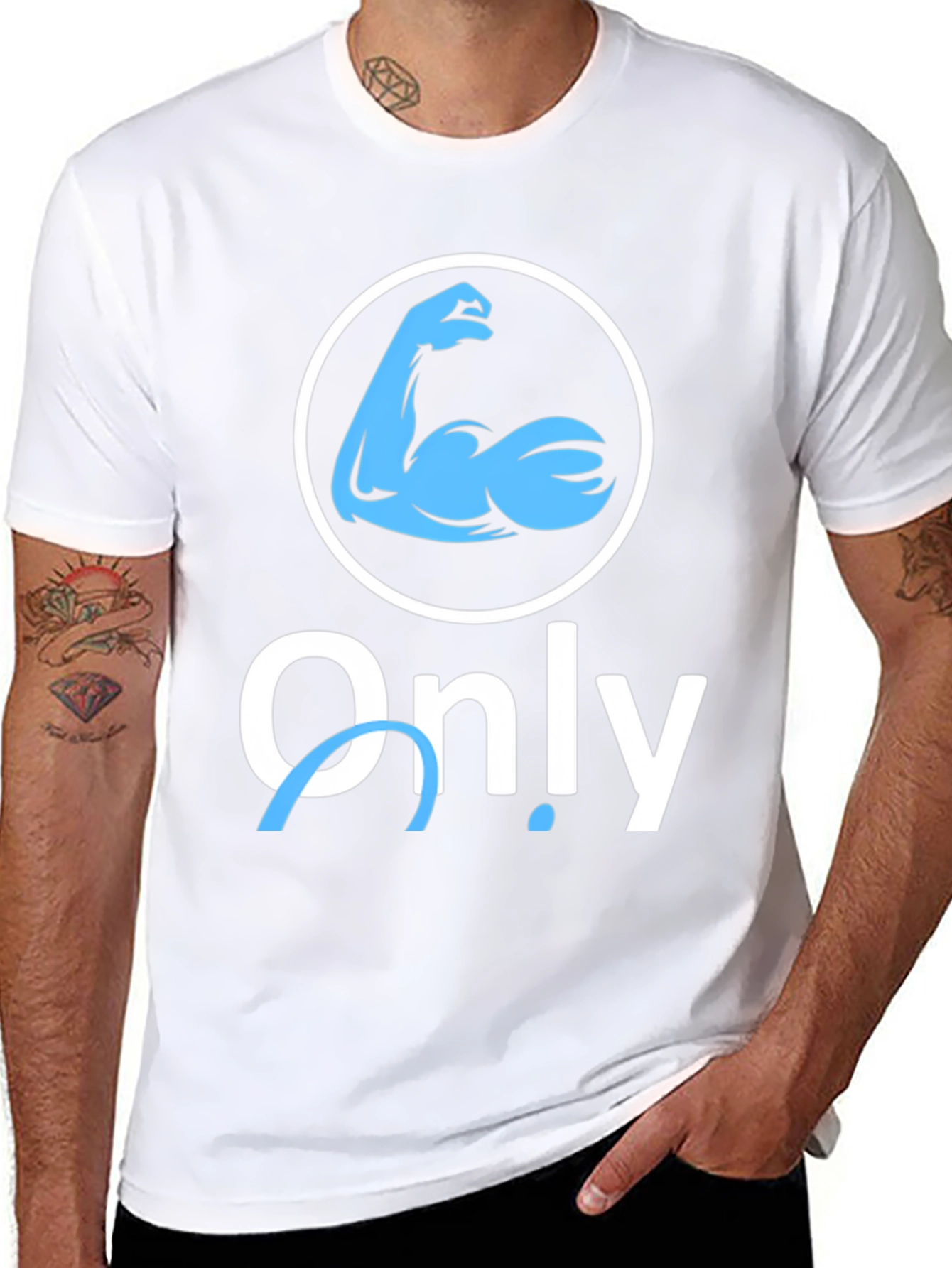 Only Arms T-Shirt - Funny Gym Workout Tee