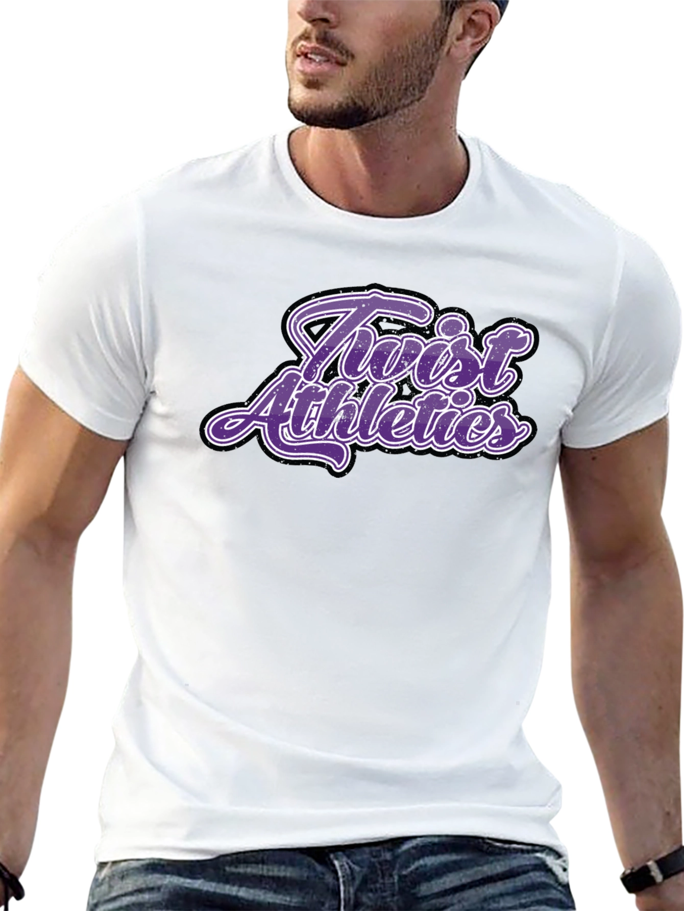Twist Athletics Black Graphic Tee Shirt
